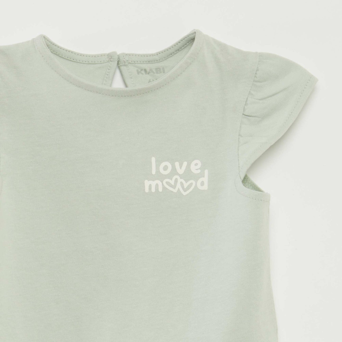 Ensemble short + t-shirt volanté - 2 pièces VERT