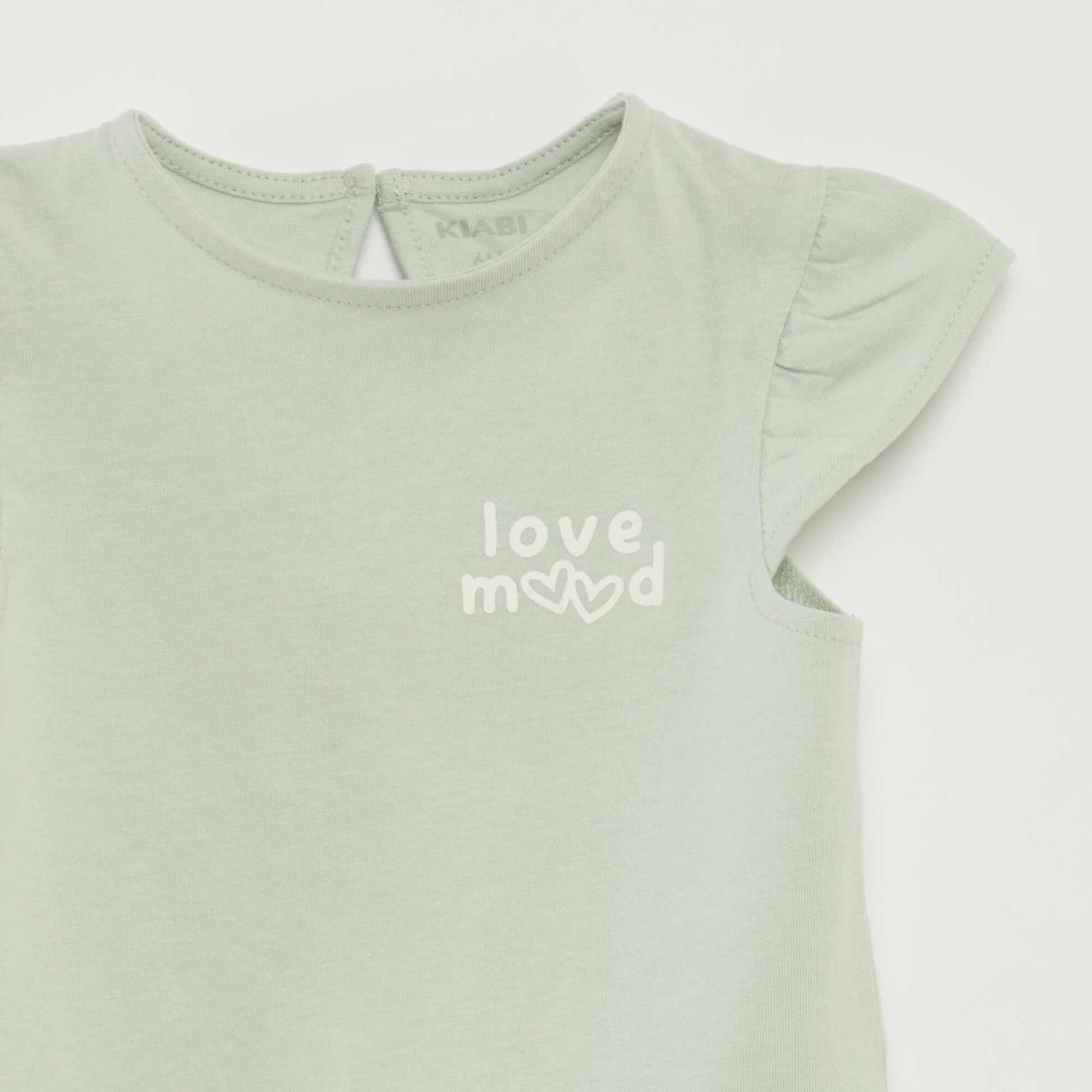 Ensemble short + t-shirt volanté - 2 pièces VERT