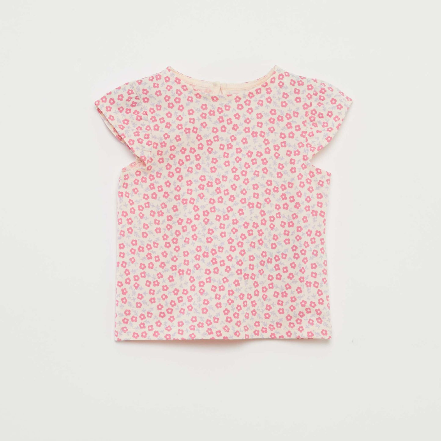 Ensemble short + t-shirt volanté - 2 pièces ROSE