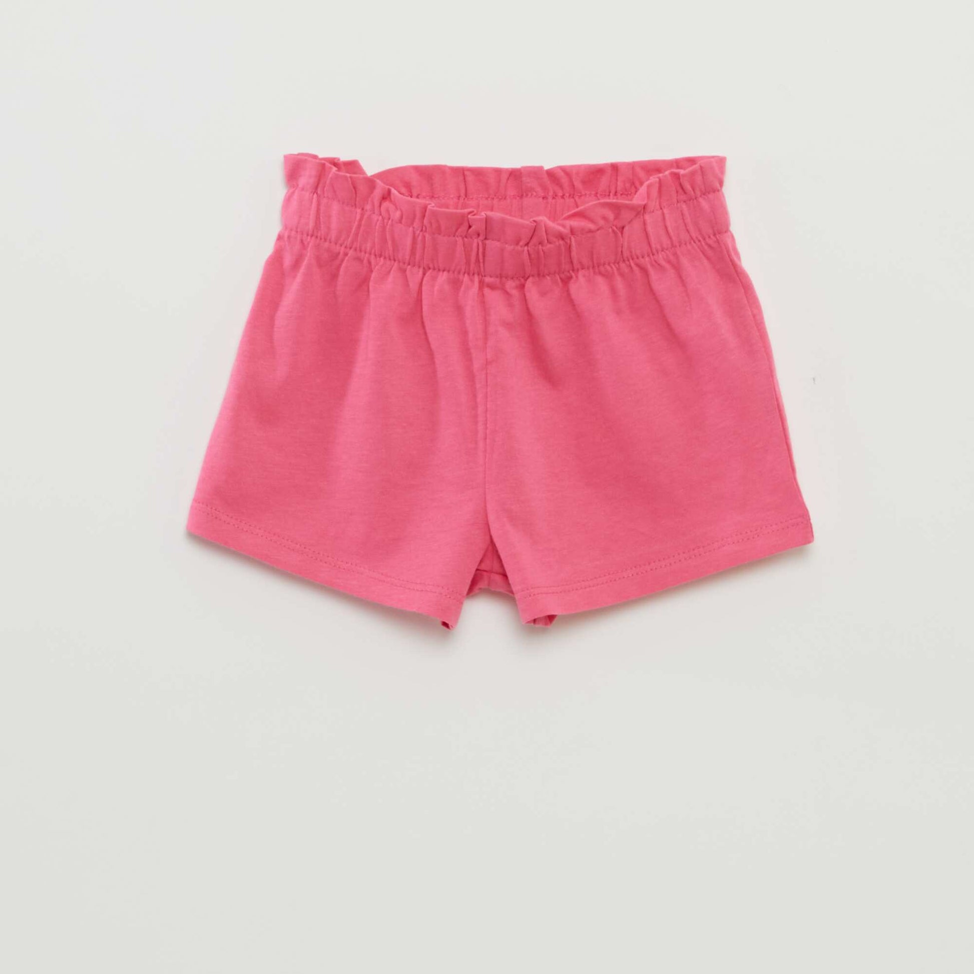 Ensemble short + t-shirt volanté - 2 pièces ROSE