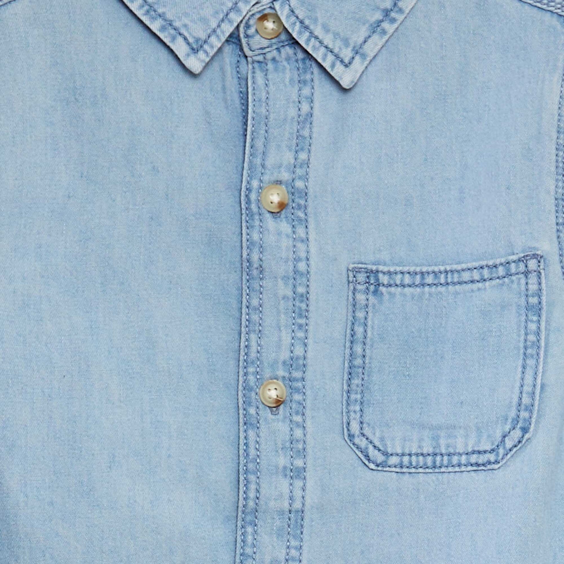Chemise en denim BLEU