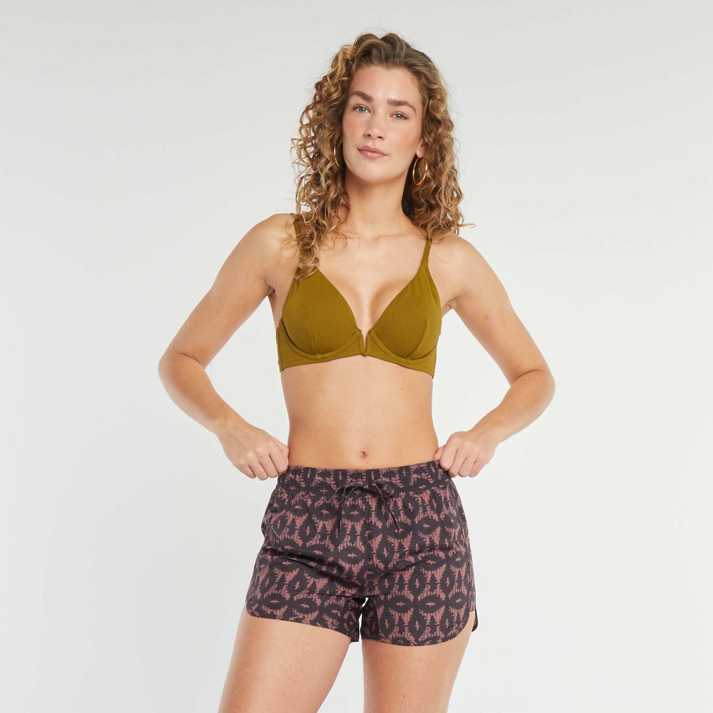 Short de bain imprimé IKAT