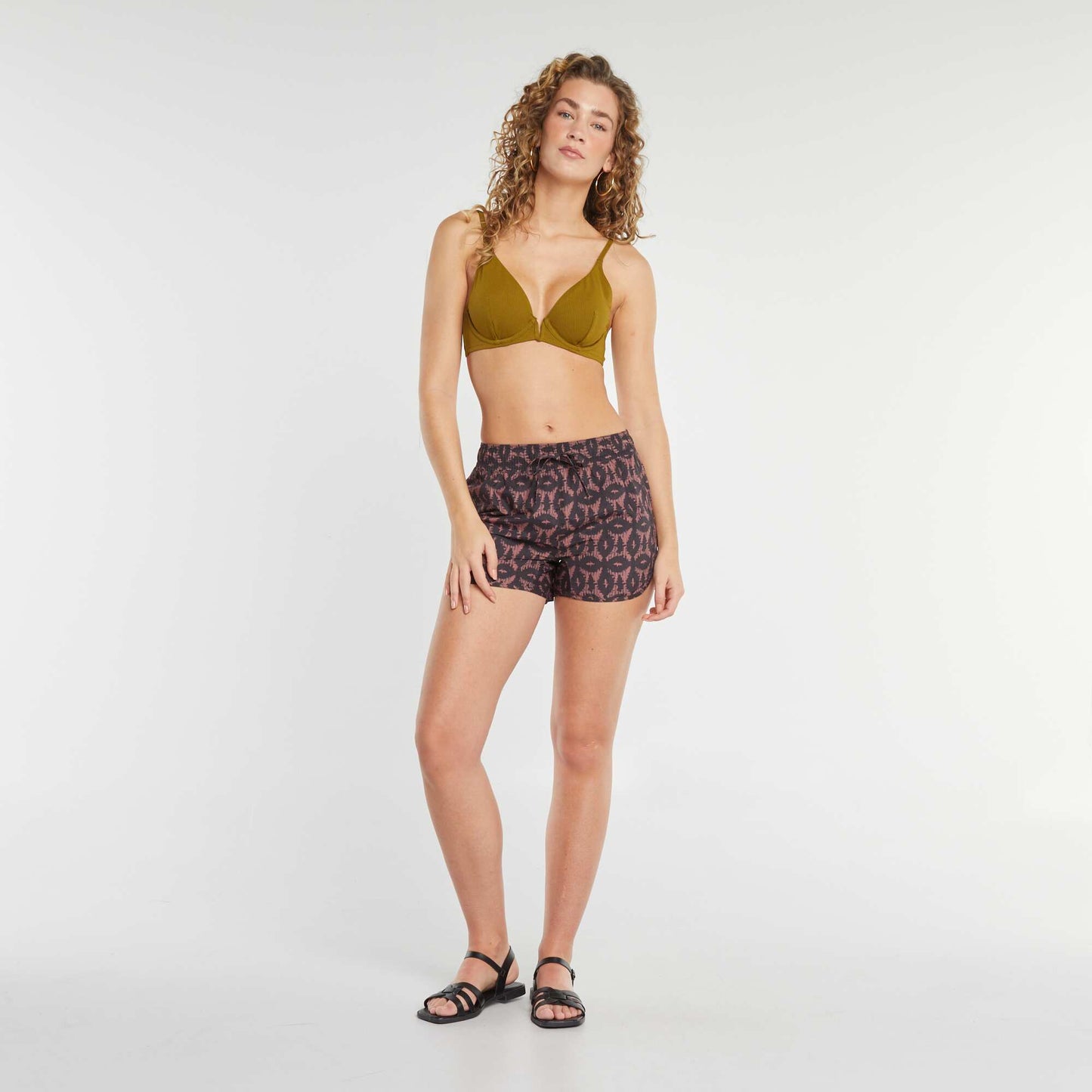 Short de bain imprimé IKAT