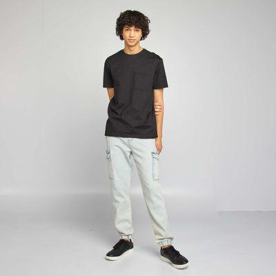 Pantalon jogger multipoches BLEU