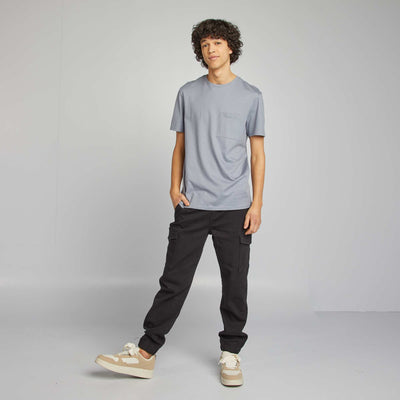 Pantalon jogger multipoches GRIS
