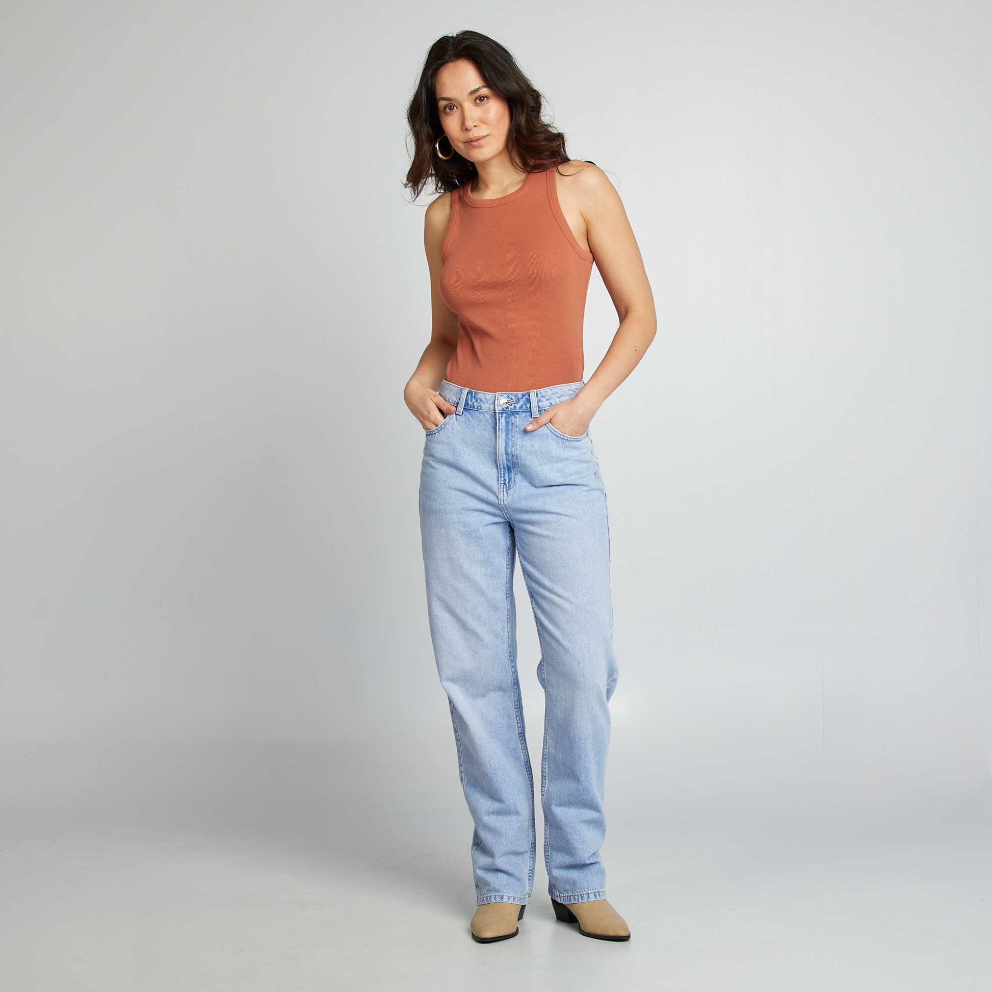 Jean regular / coupe droite DOUBLE STONE