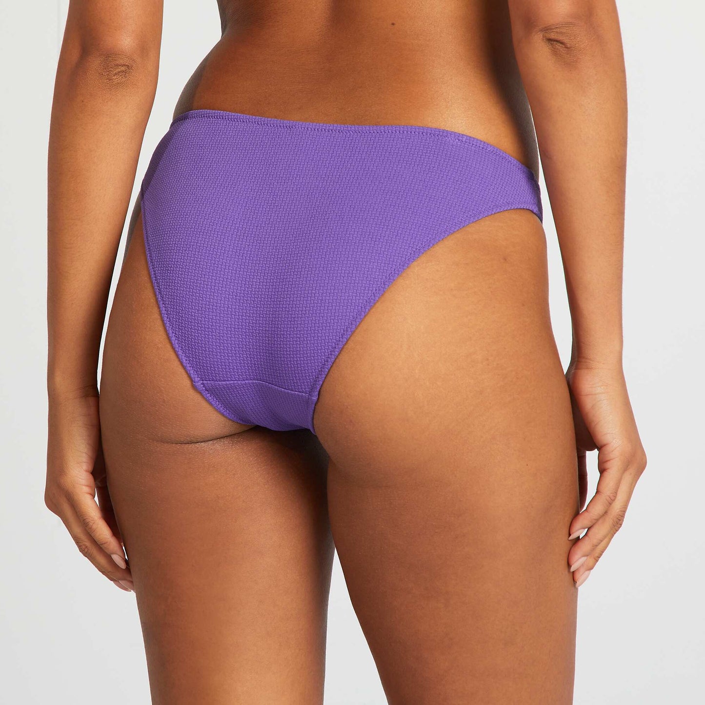 Culotte de bain maille texturée VIOLET