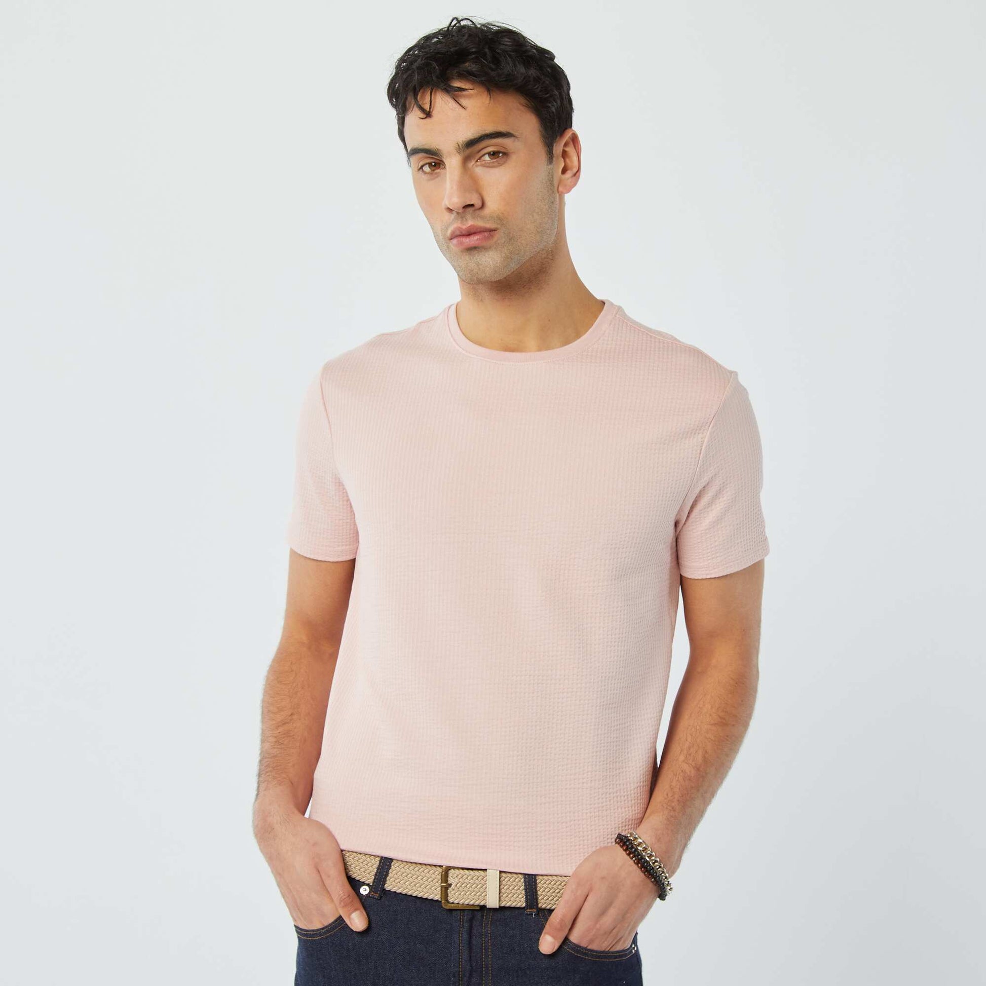 Tee-shirt en seersucker ROSE