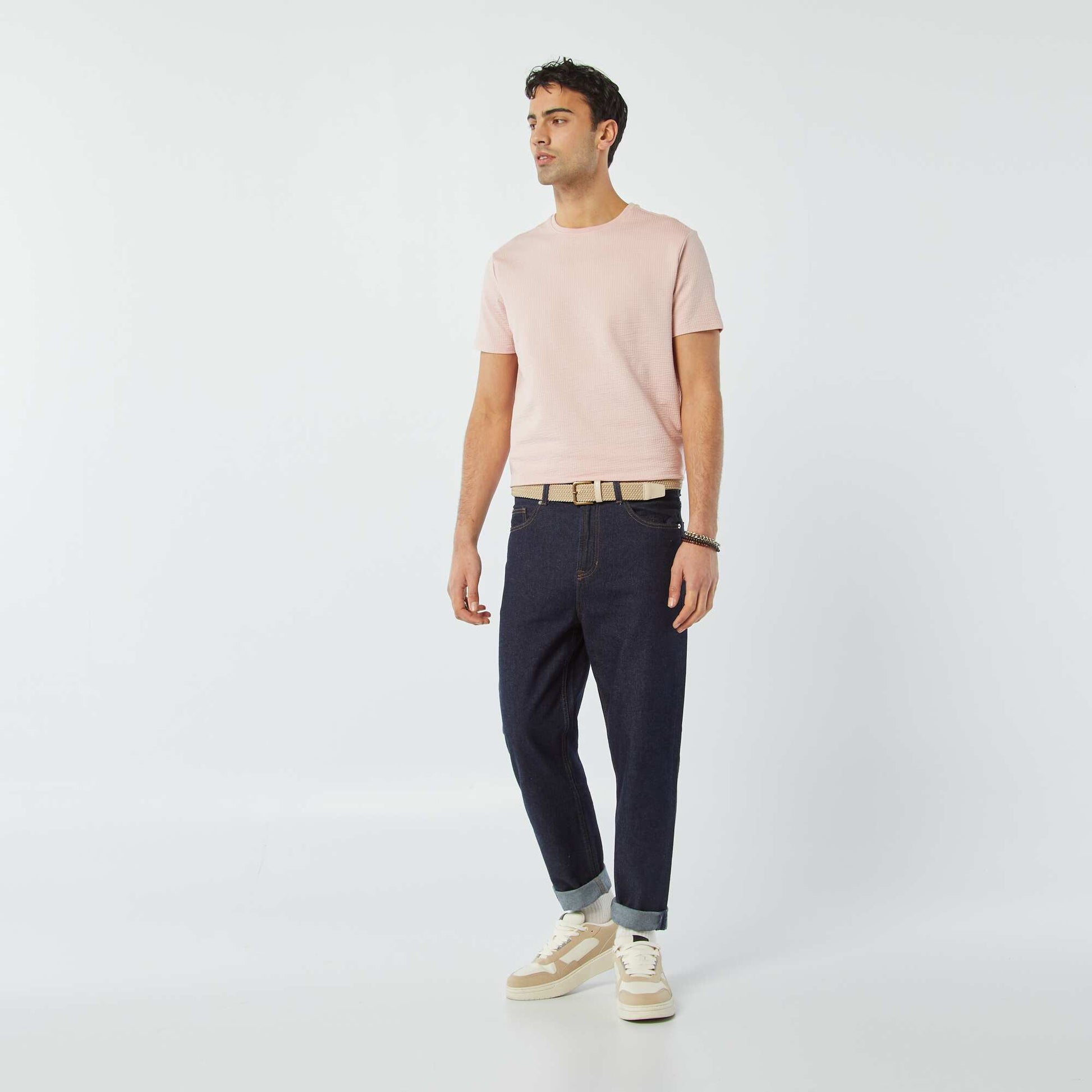 Tee-shirt en seersucker ROSE