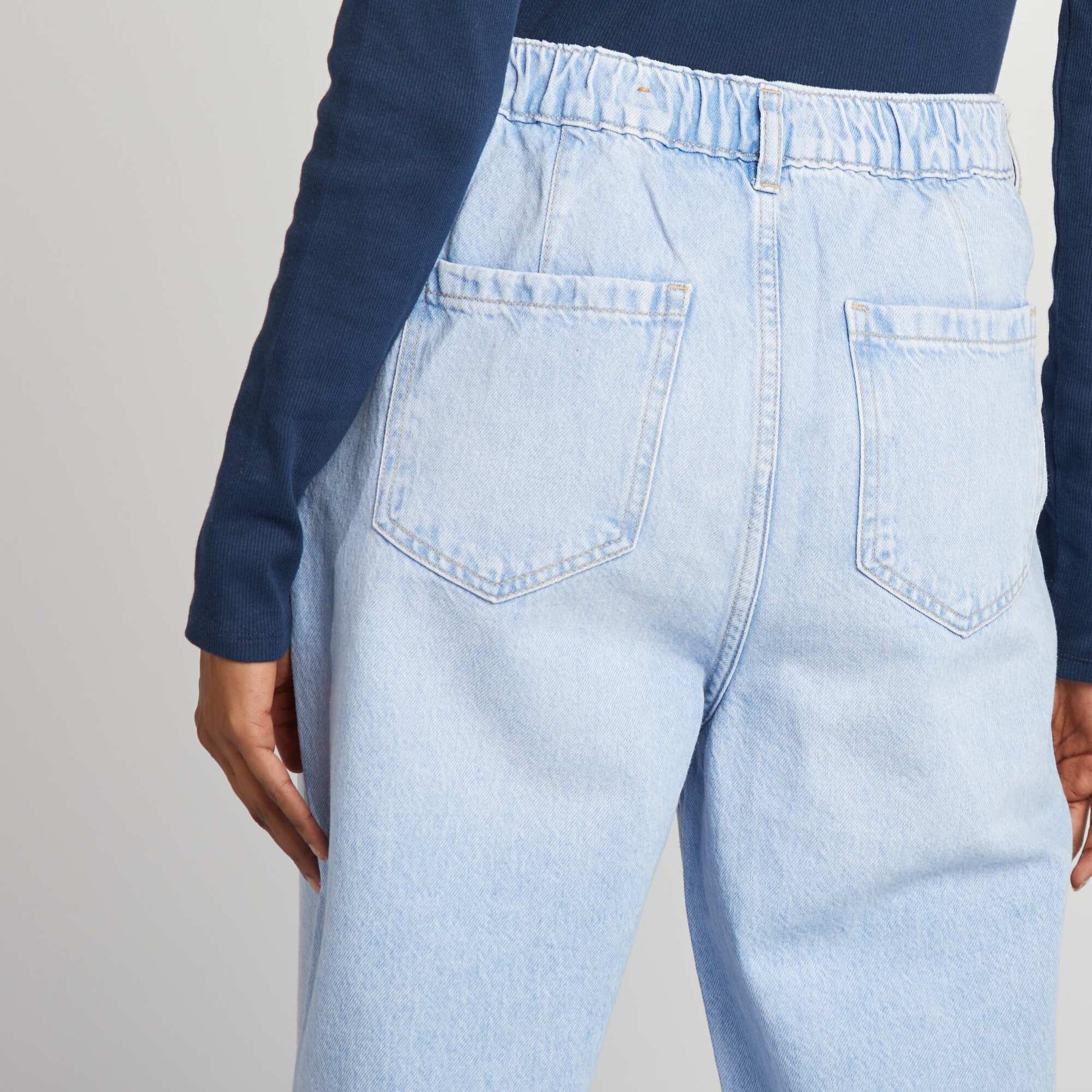 Jean coupe ballon fit BLEU