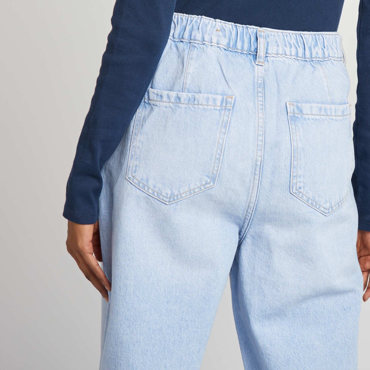 Jean coupe ballon fit BLEU