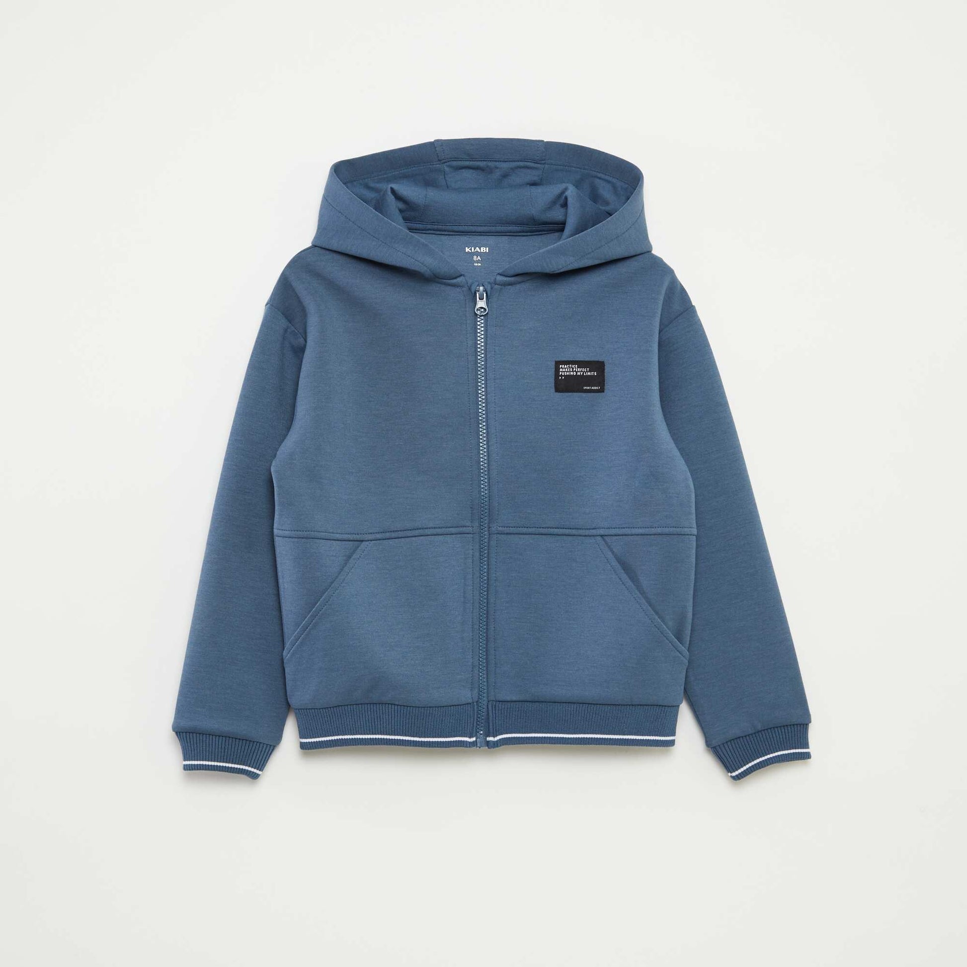 Sweat à capuche en matière douce NOIR