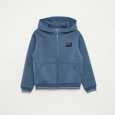 Sweat à capuche en matière douce NOIR