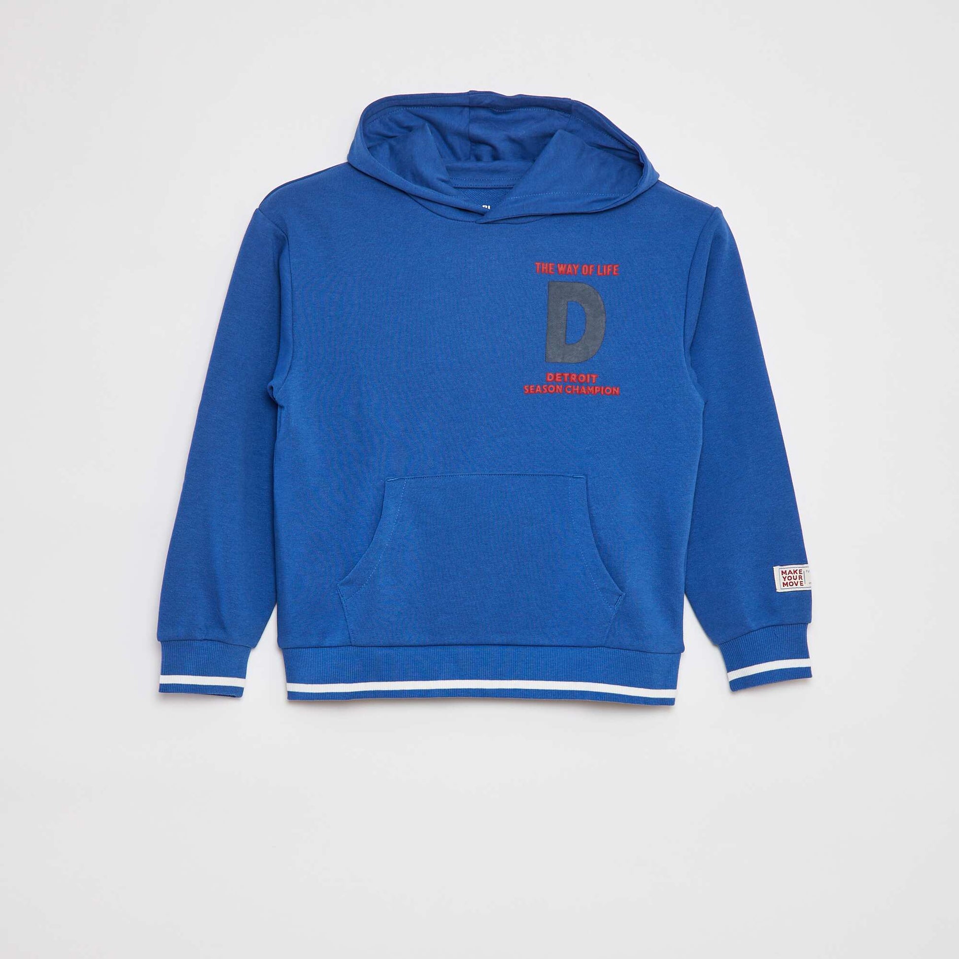 Sweat à capuche avec animation BLEU