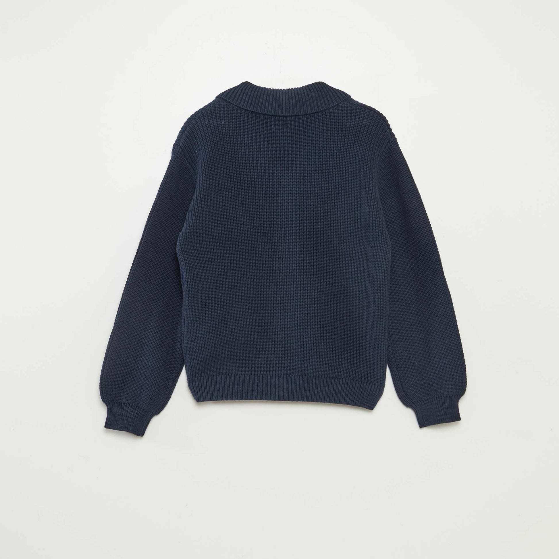 Gilet en maille tricot BLEU