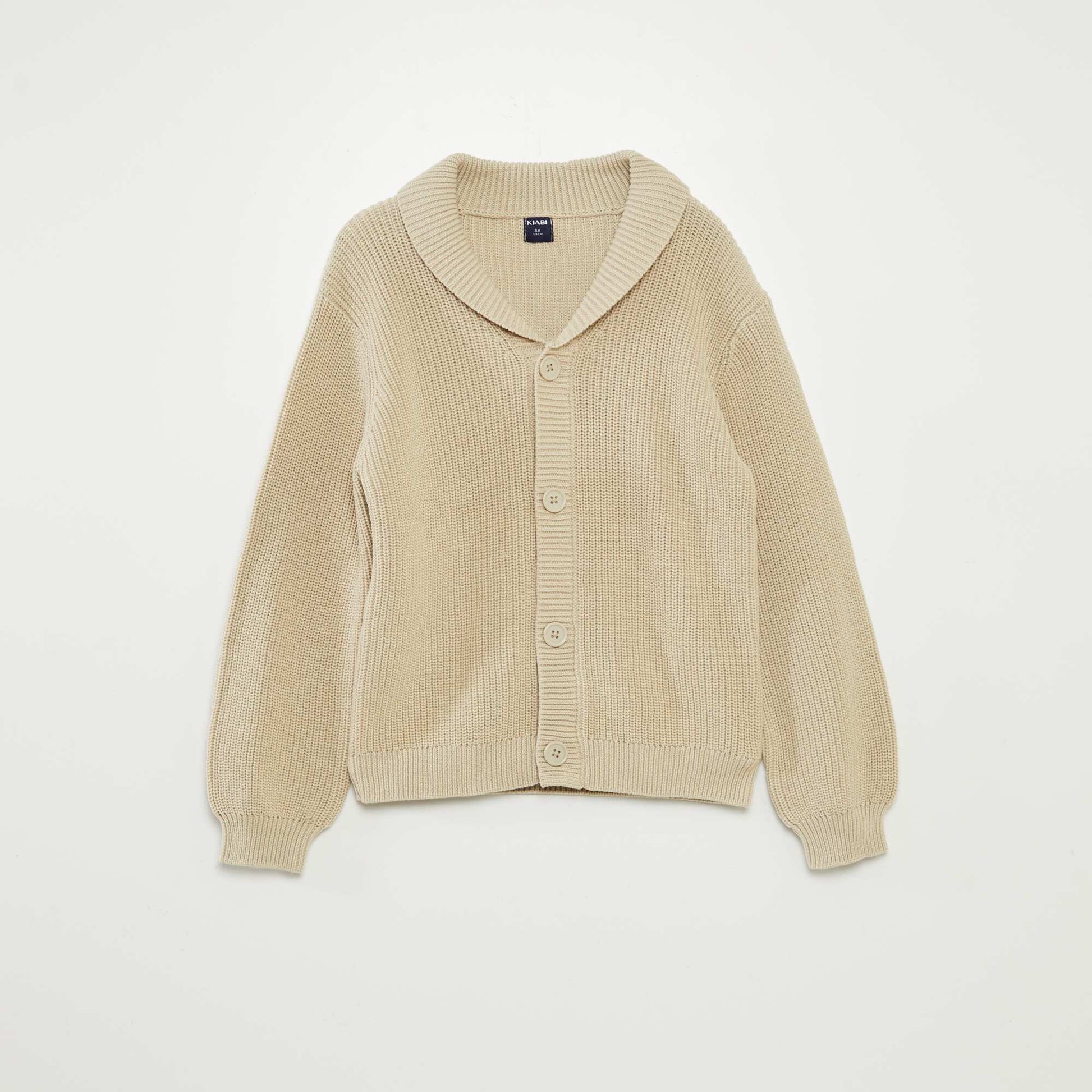 Gilet en maille tricot BEIGE