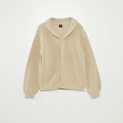 Gilet en maille tricot BEIGE