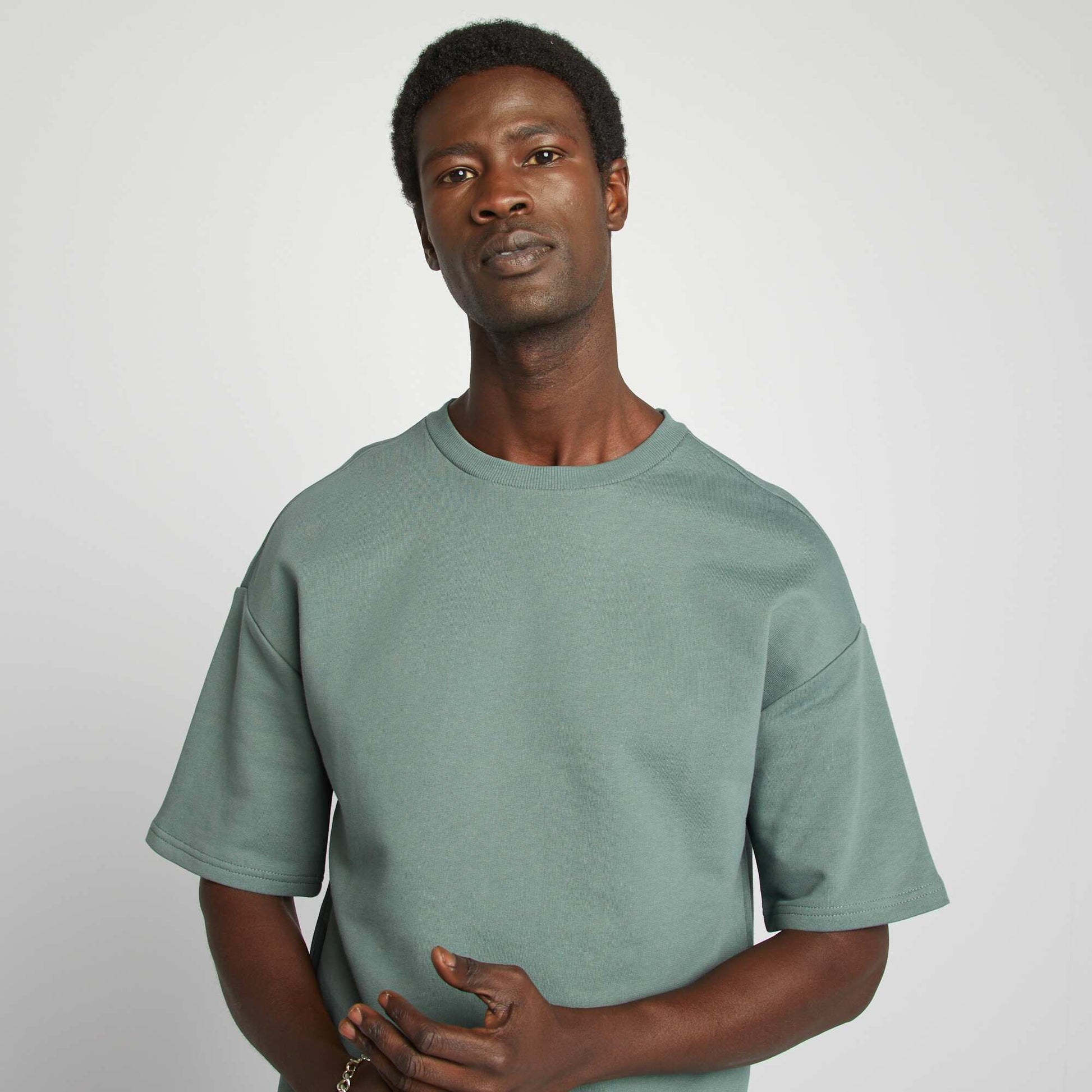 Tee-shirt sweat en molleton VERT