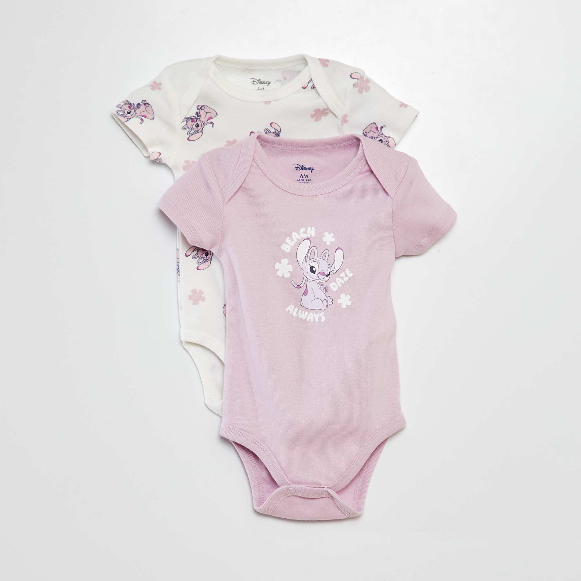 Lot de 2 bodies à manches courtes 'Simba' 'Disney' ROSE