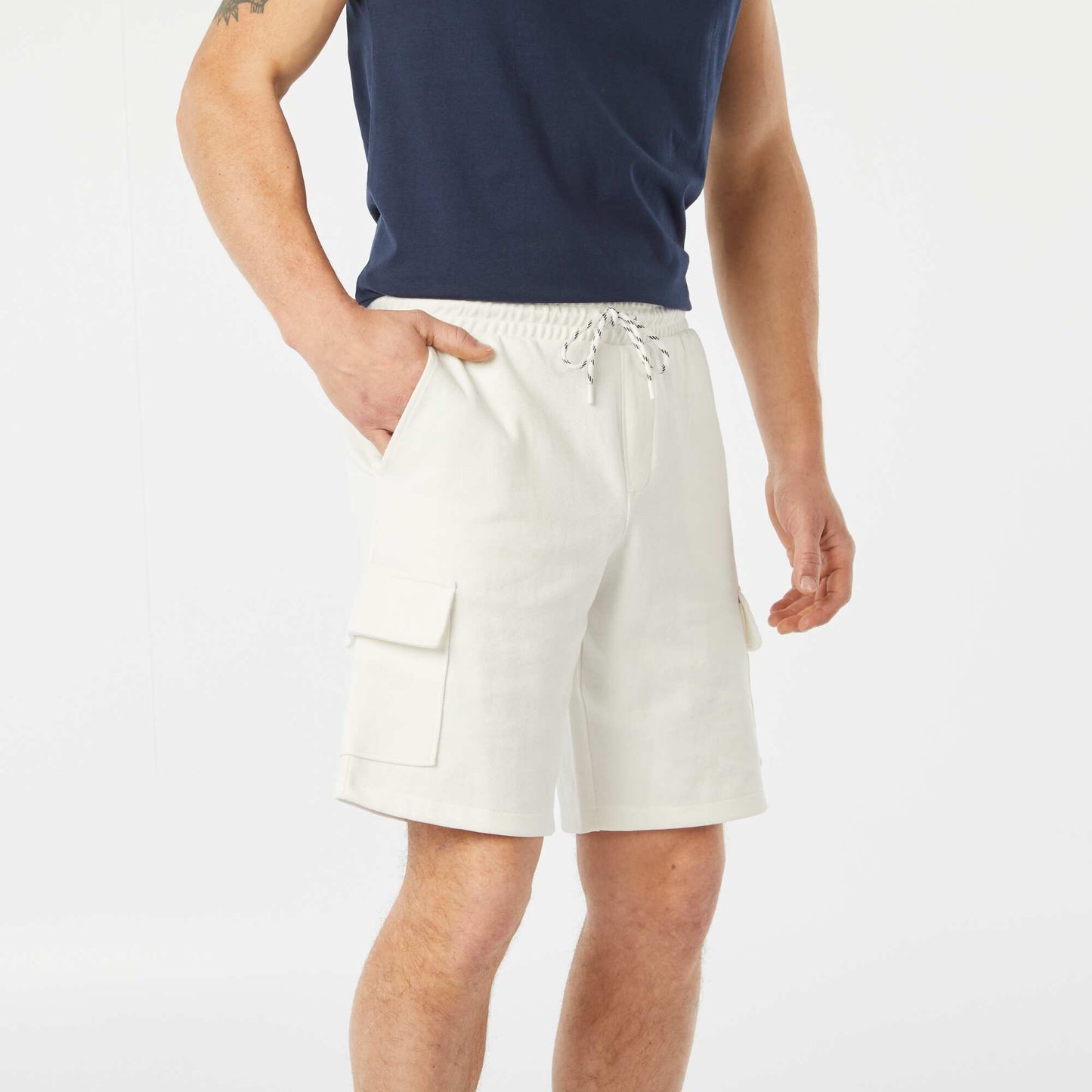 Bermuda de sport BLANC