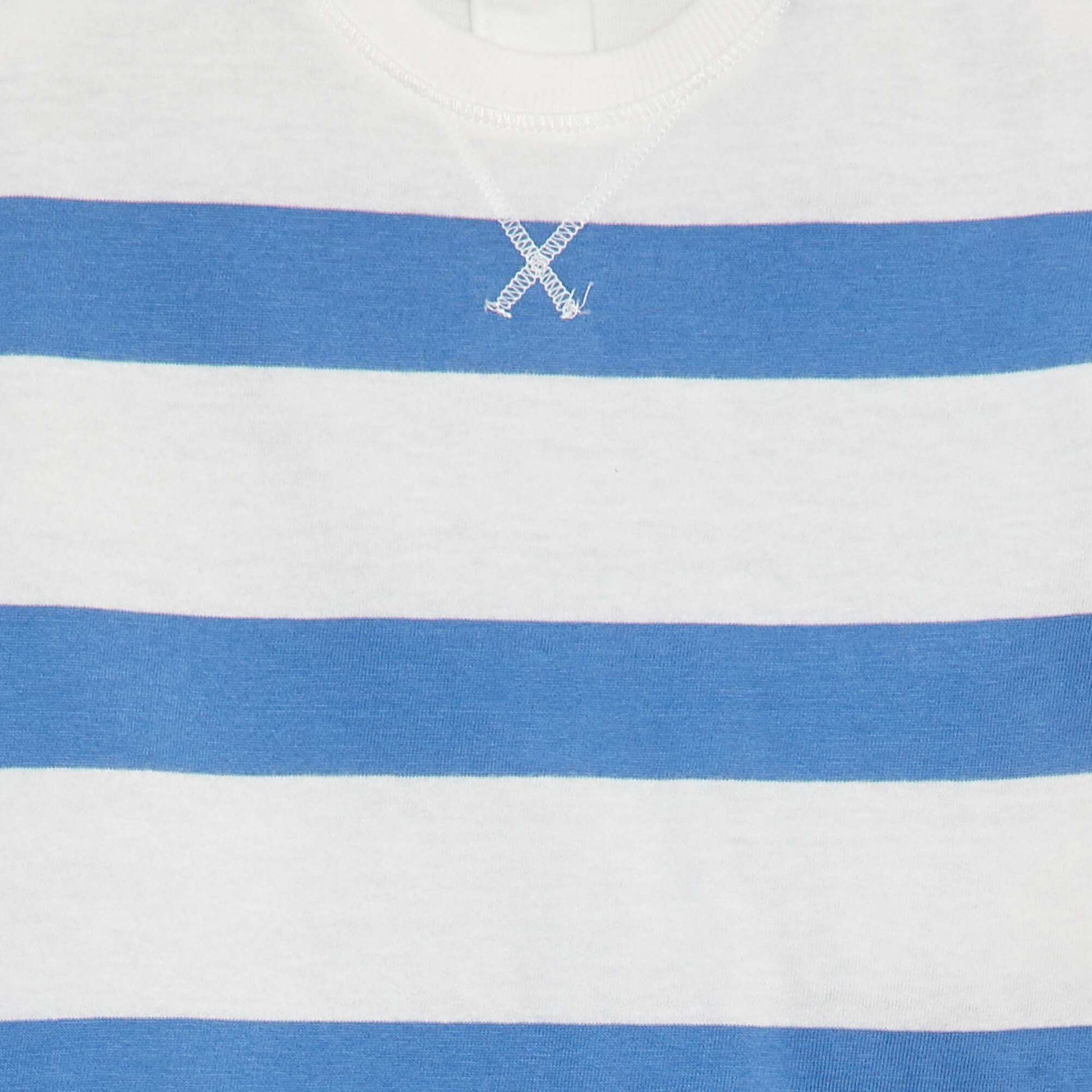 T-shirt à rayures BLEU