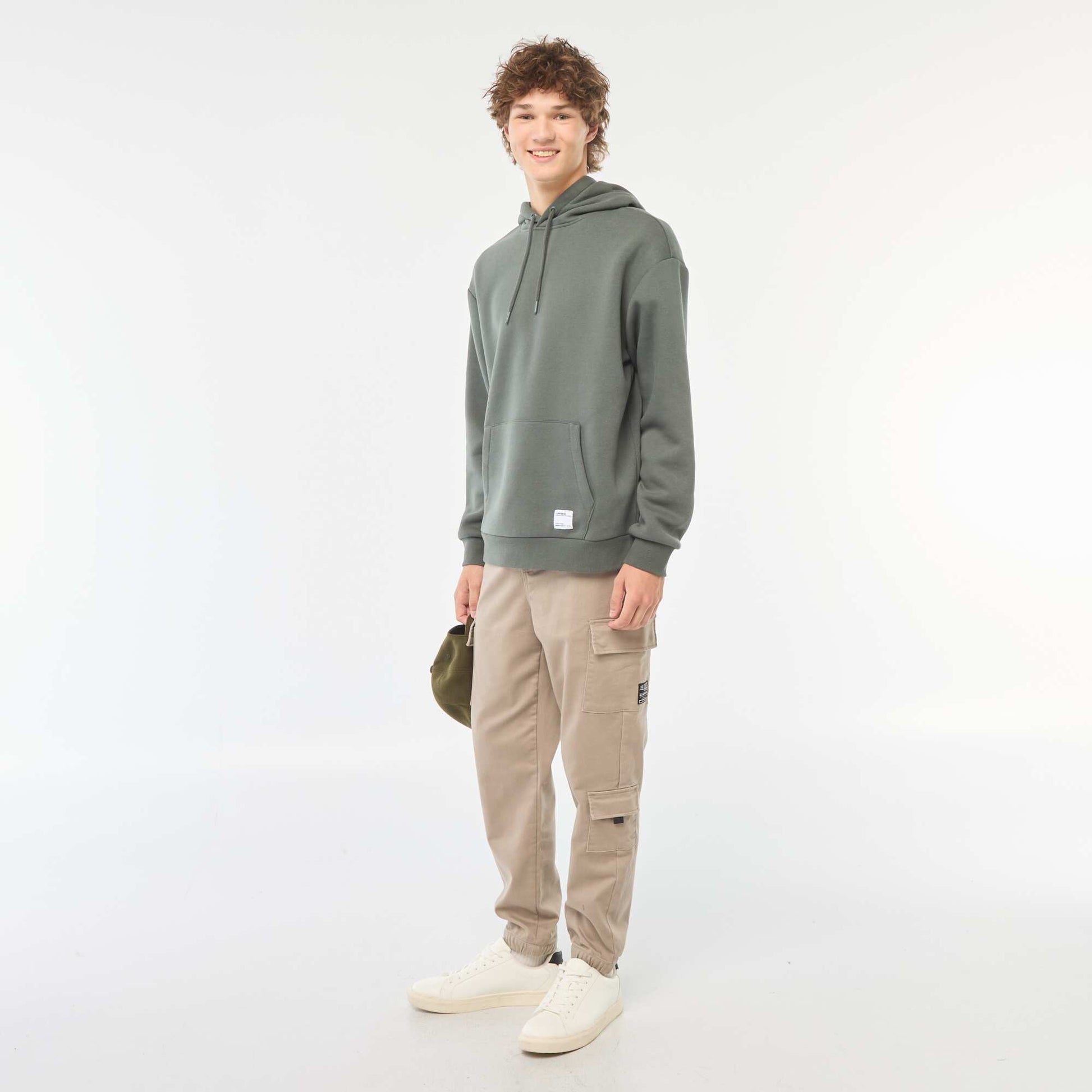 Pantalon esprit 'jogger' multipoches BEIGE