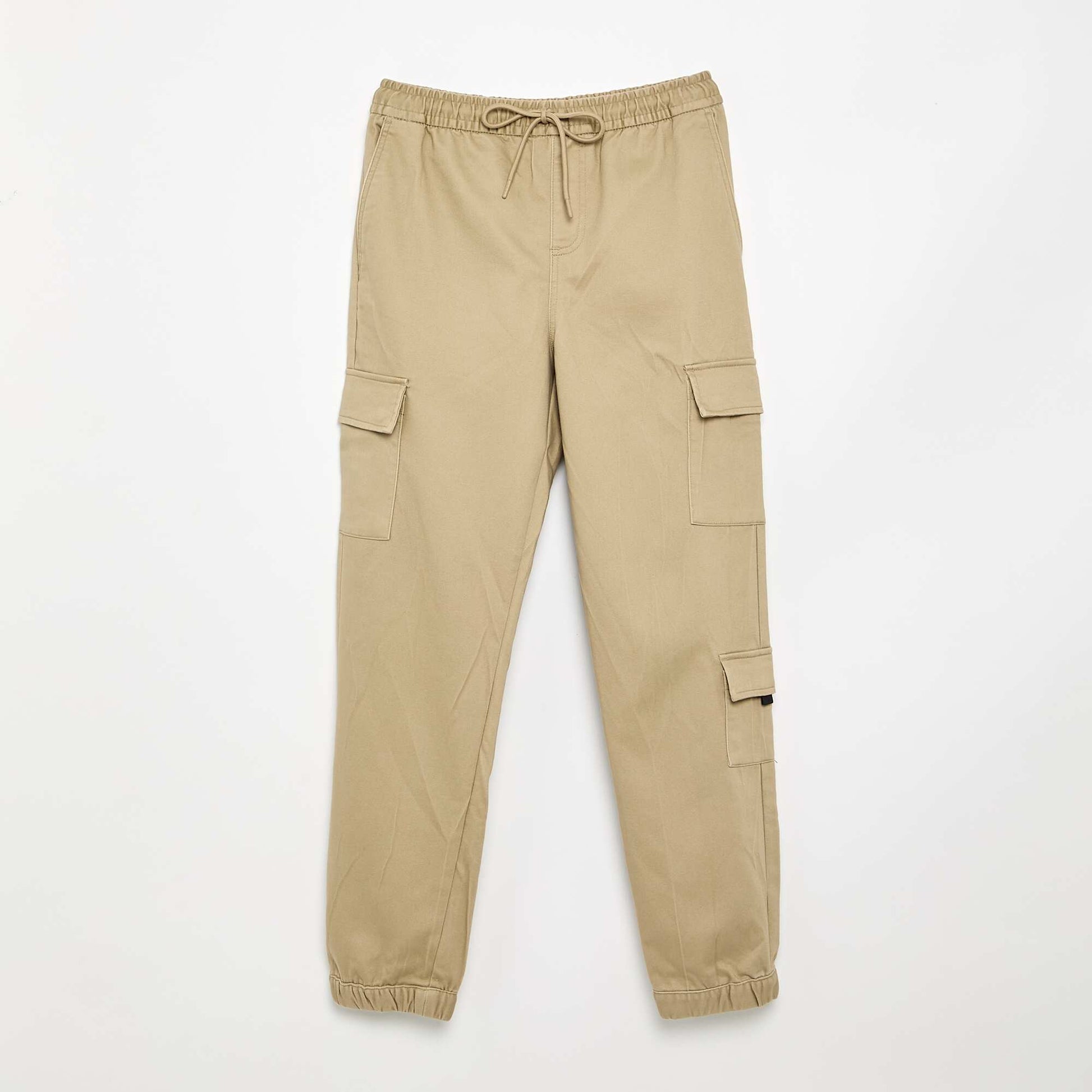 Pantalon esprit 'jogger' multipoches BEIGE