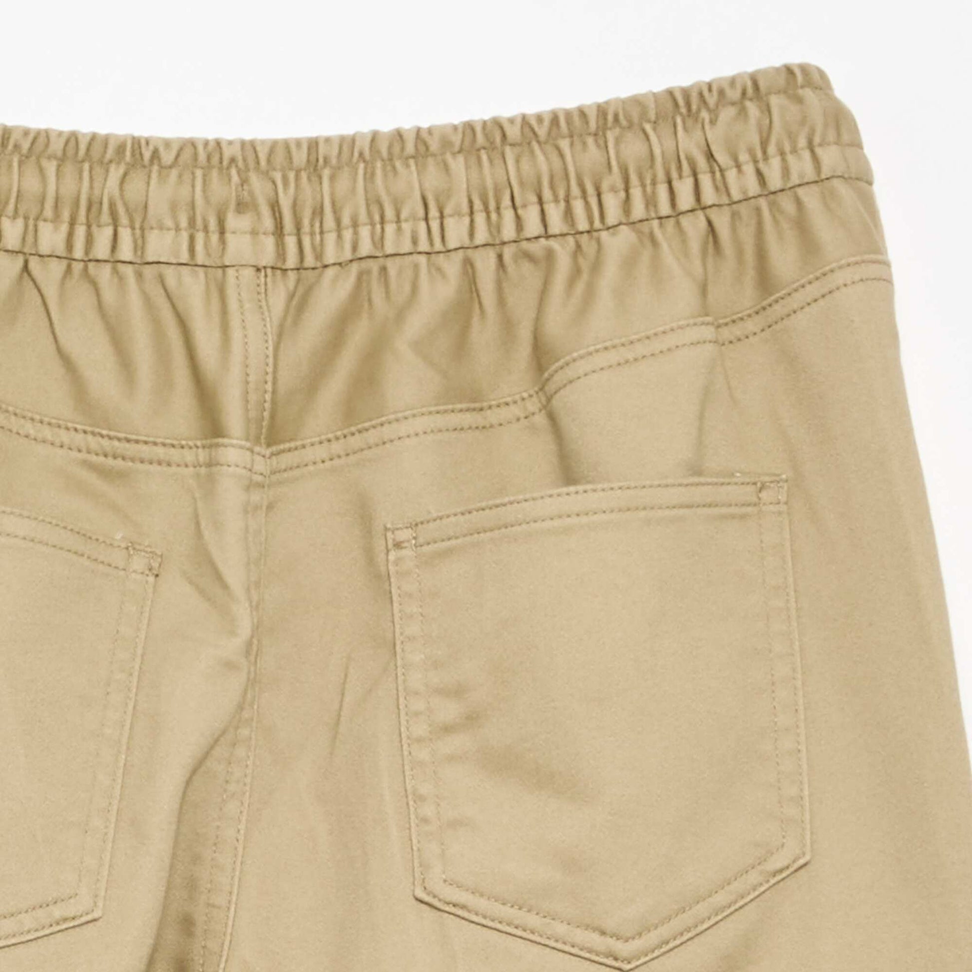 Pantalon esprit 'jogger' multipoches BEIGE