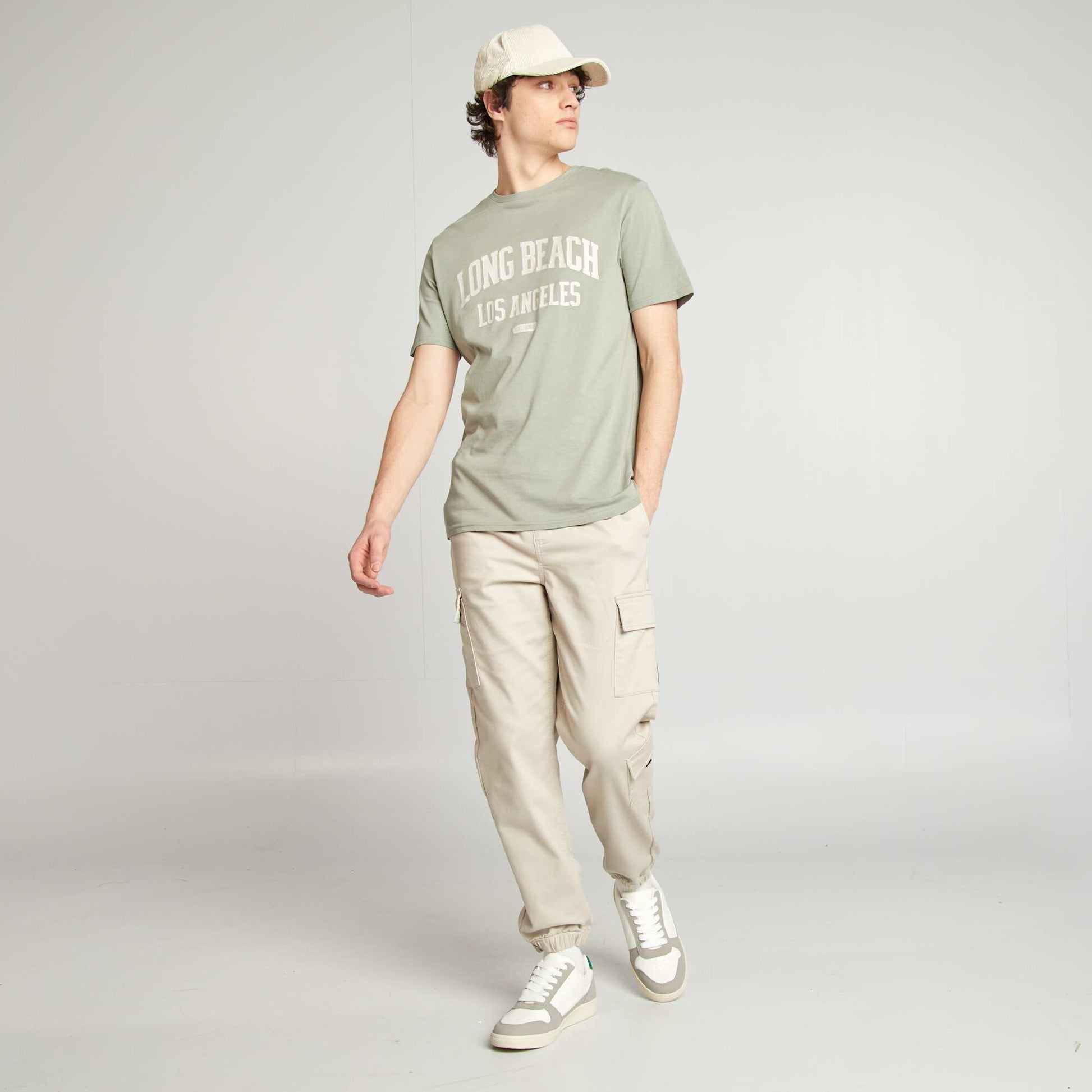 Pantalon esprit 'jogger' multipoches GRIS