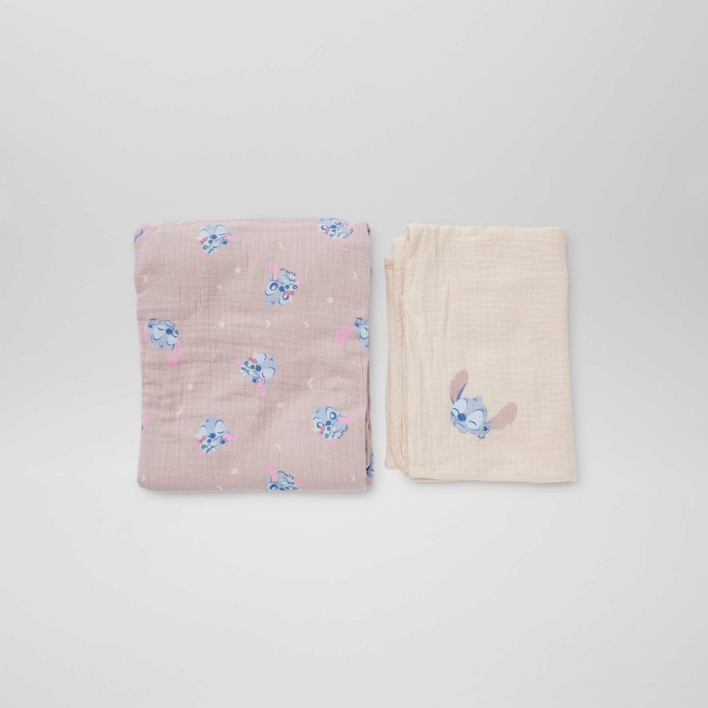 Lot de 2 langes 'Stitch' de 'Disney' - 2 pièces ROSE