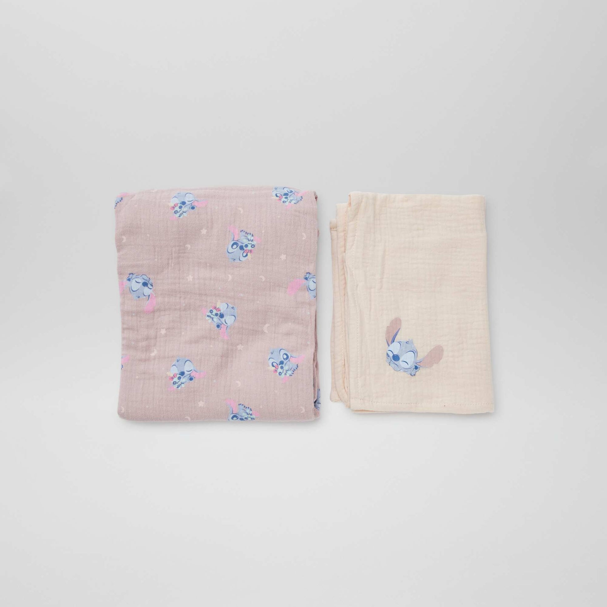 Lot de 2 langes 'Stitch' de 'Disney' - 2 pièces ROSE