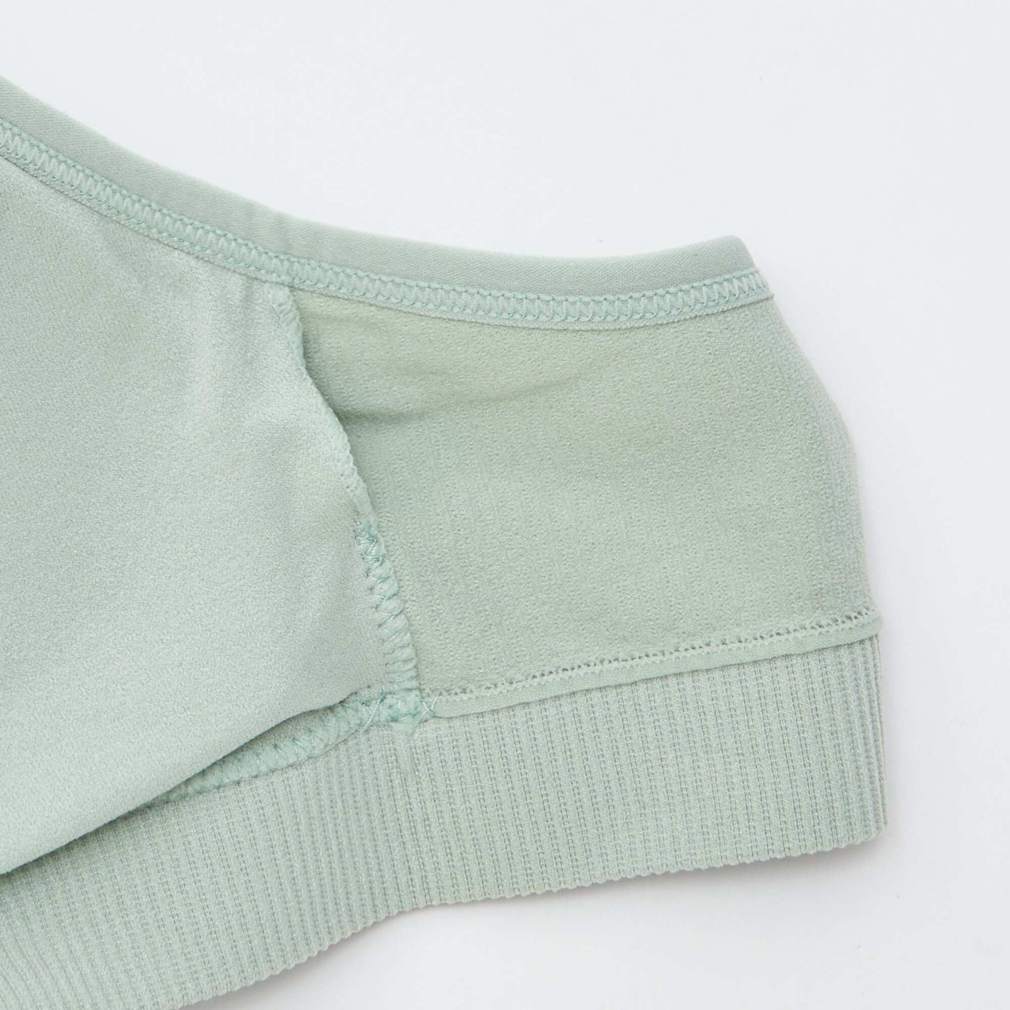 Lot de 2 brassières côtelés VERT