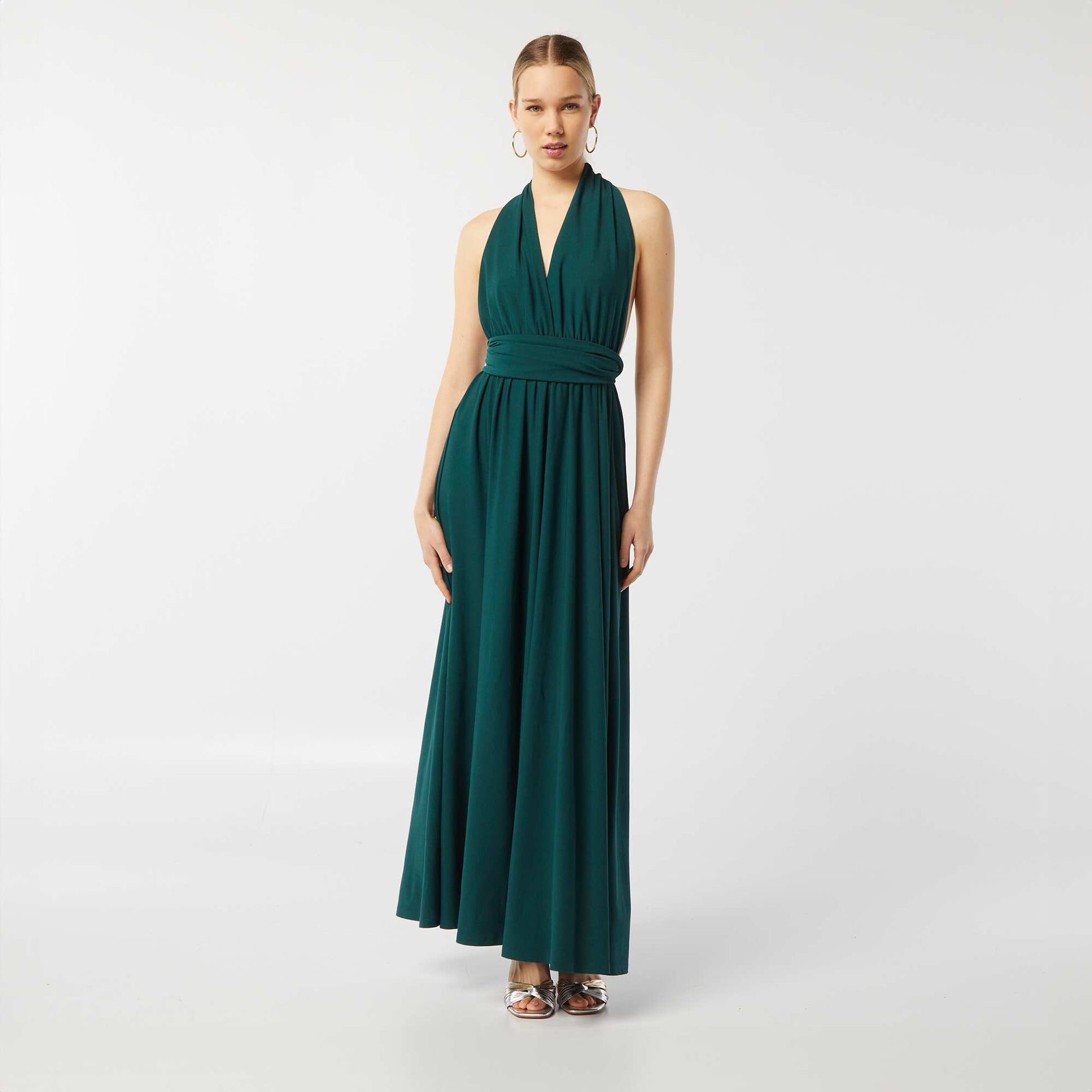 Robe longue multipositions VERT