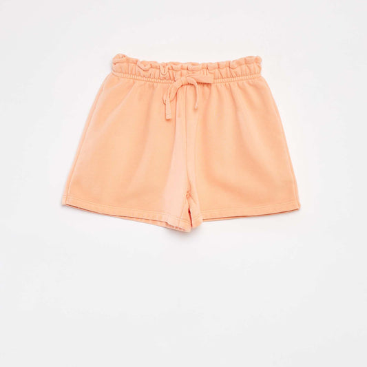 Short en molleton uni ORANGE