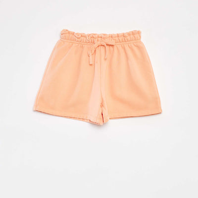 Short en molleton uni ORANGE