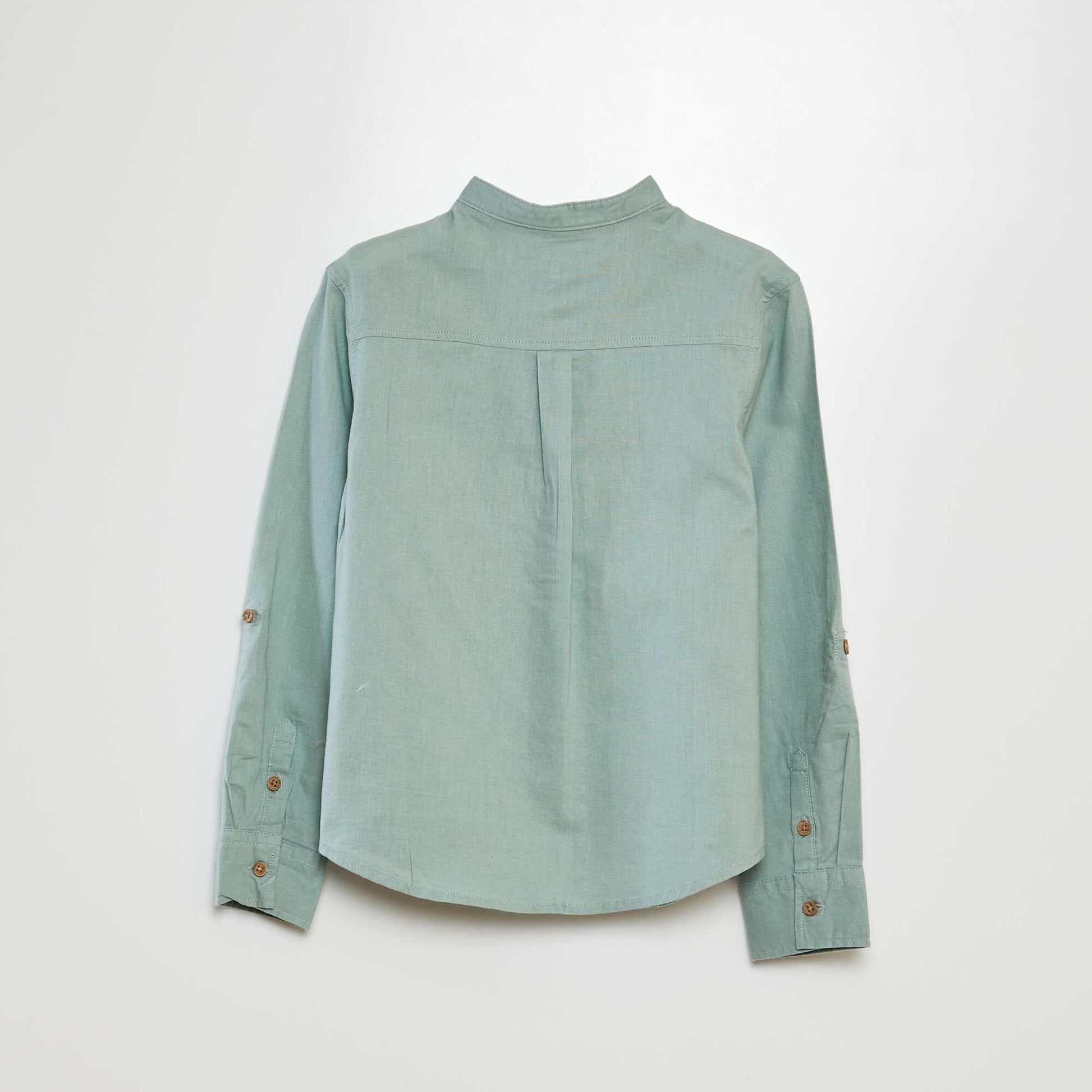 Chemise en lin mélangé VERT