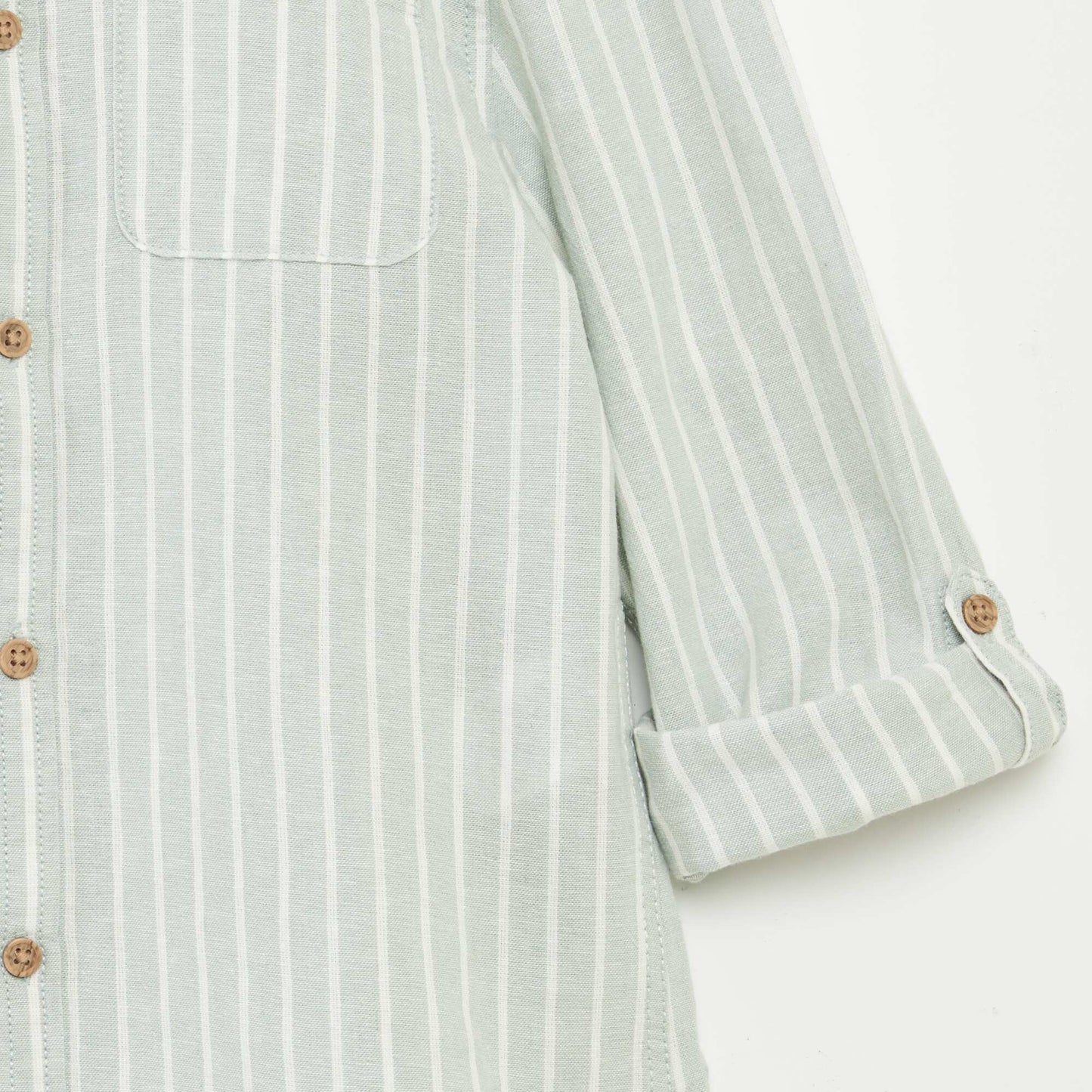 Chemise en lin mélangé VERT