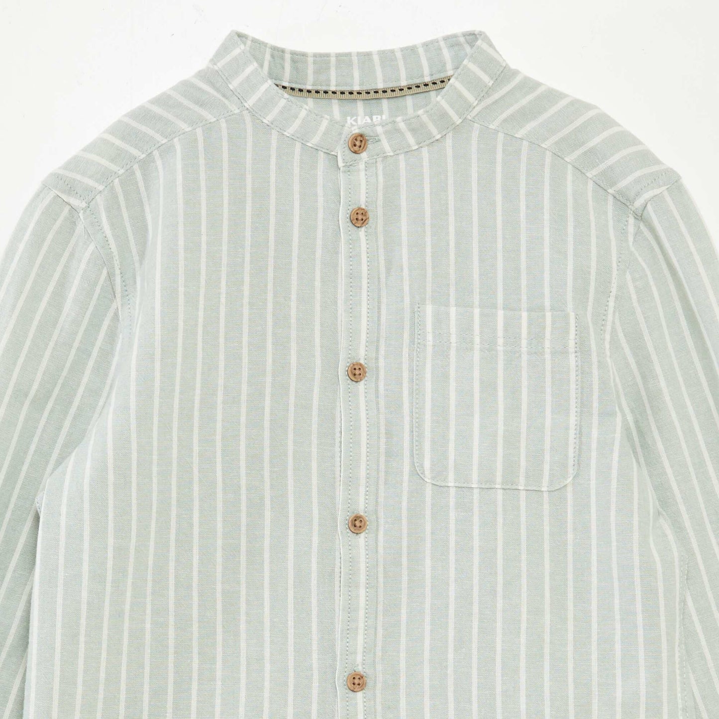 Chemise en lin mélangé VERT