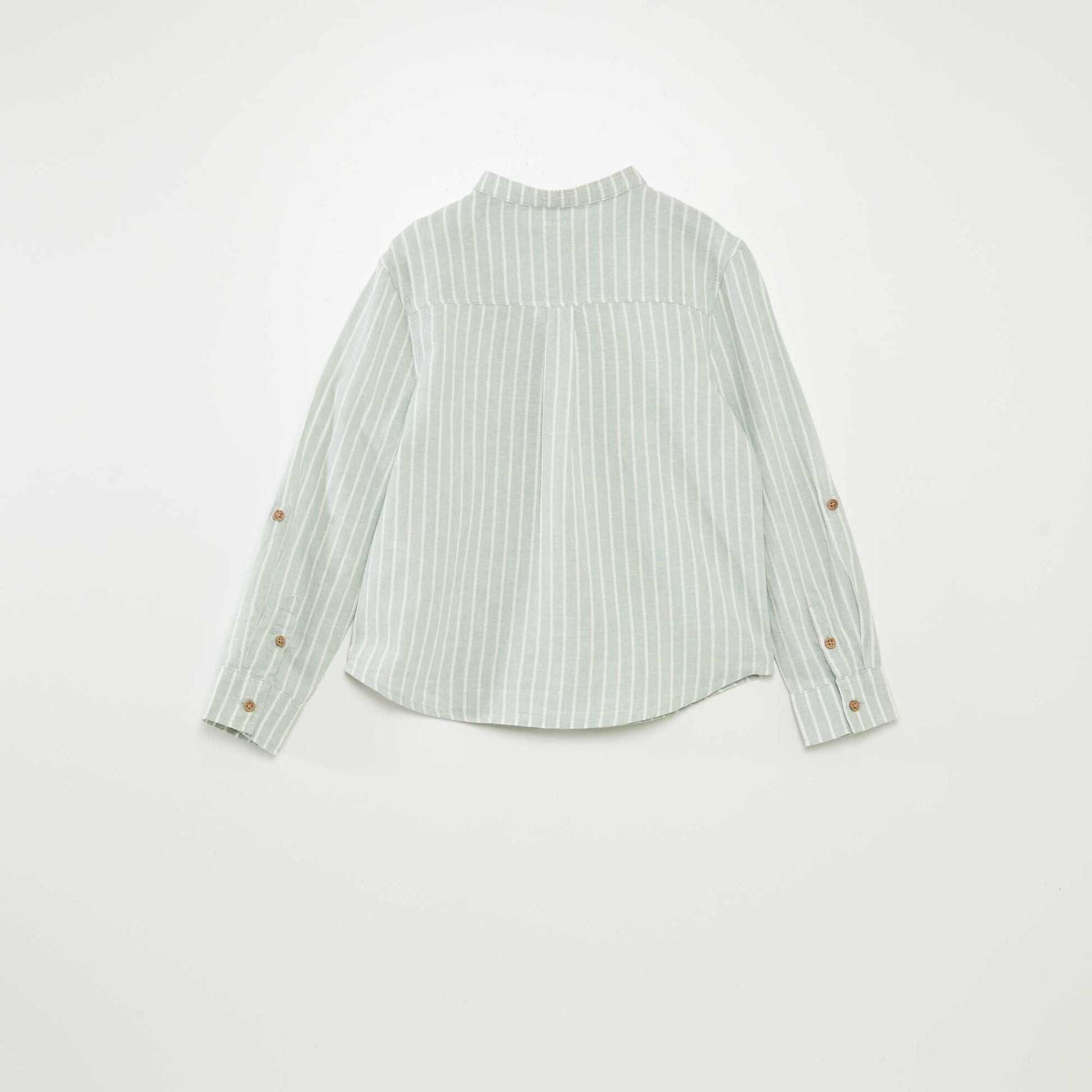 Chemise en lin mélangé VERT
