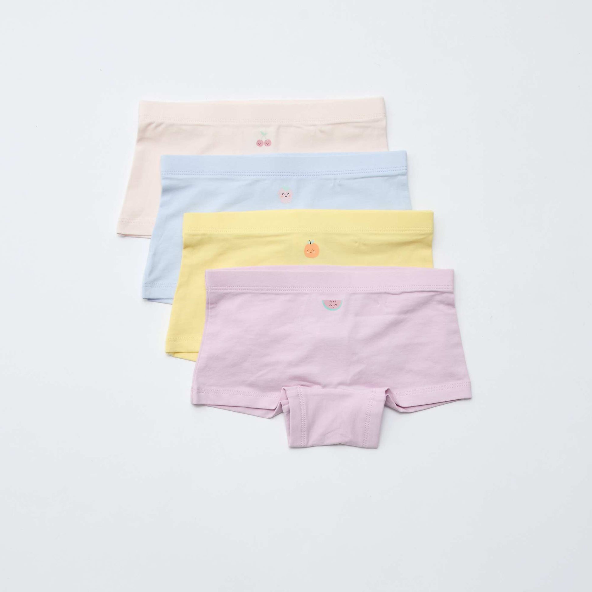 Lot de 4 shorties imprimé JAUNE