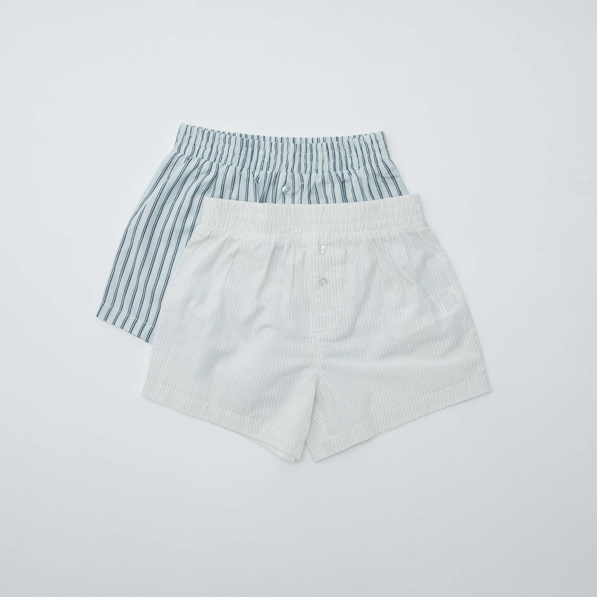 Lot de 2 boxers rayés BLEU