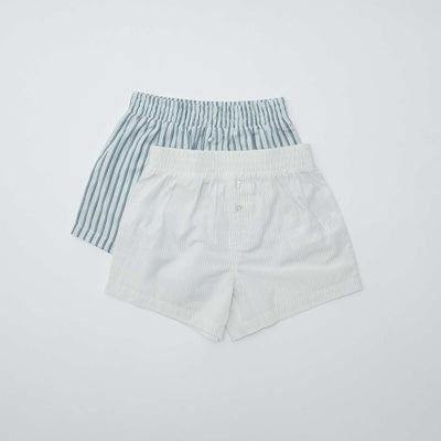 Lot de 2 boxers rayés BLEU