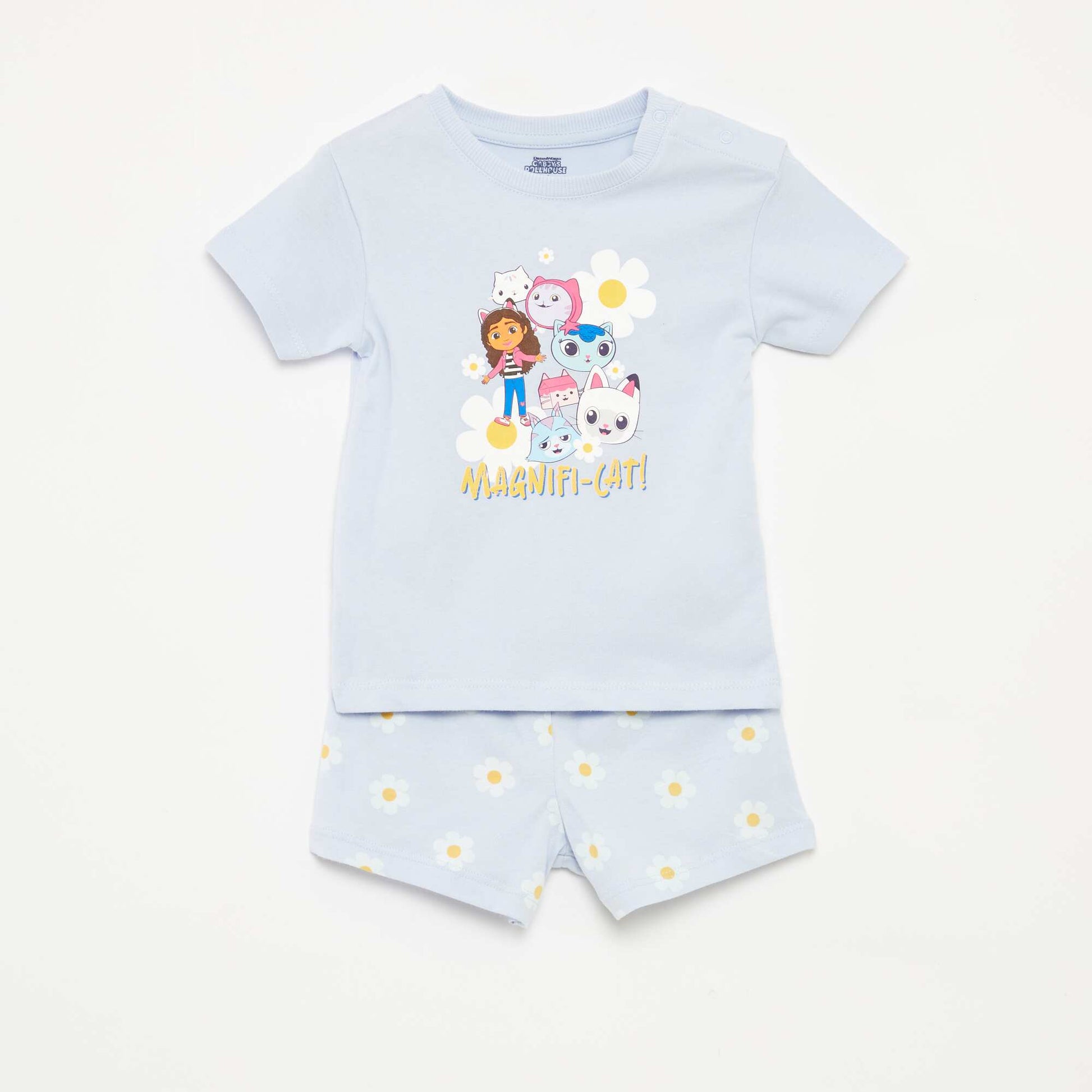 Ensemble pyjama short + t-shirt 'Gabby et la maison magique' - 2 pièces BLEU