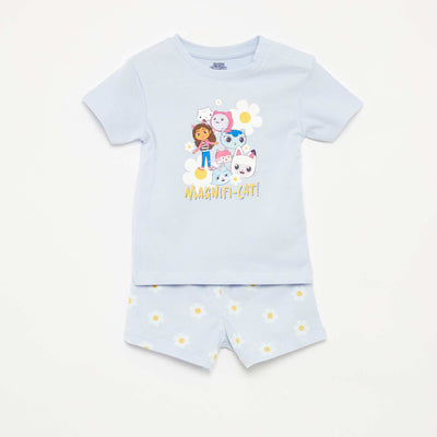 Ensemble pyjama short + t-shirt 'Gabby et la maison magique' - 2 pièces BLEU
