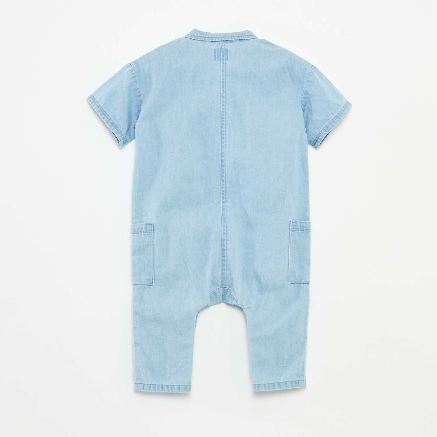 Combinaison longue en denim BLEU