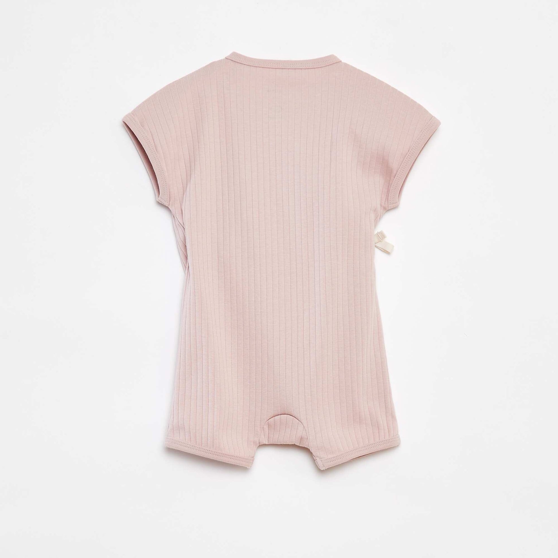 Barboteuse cache cœur ROSE