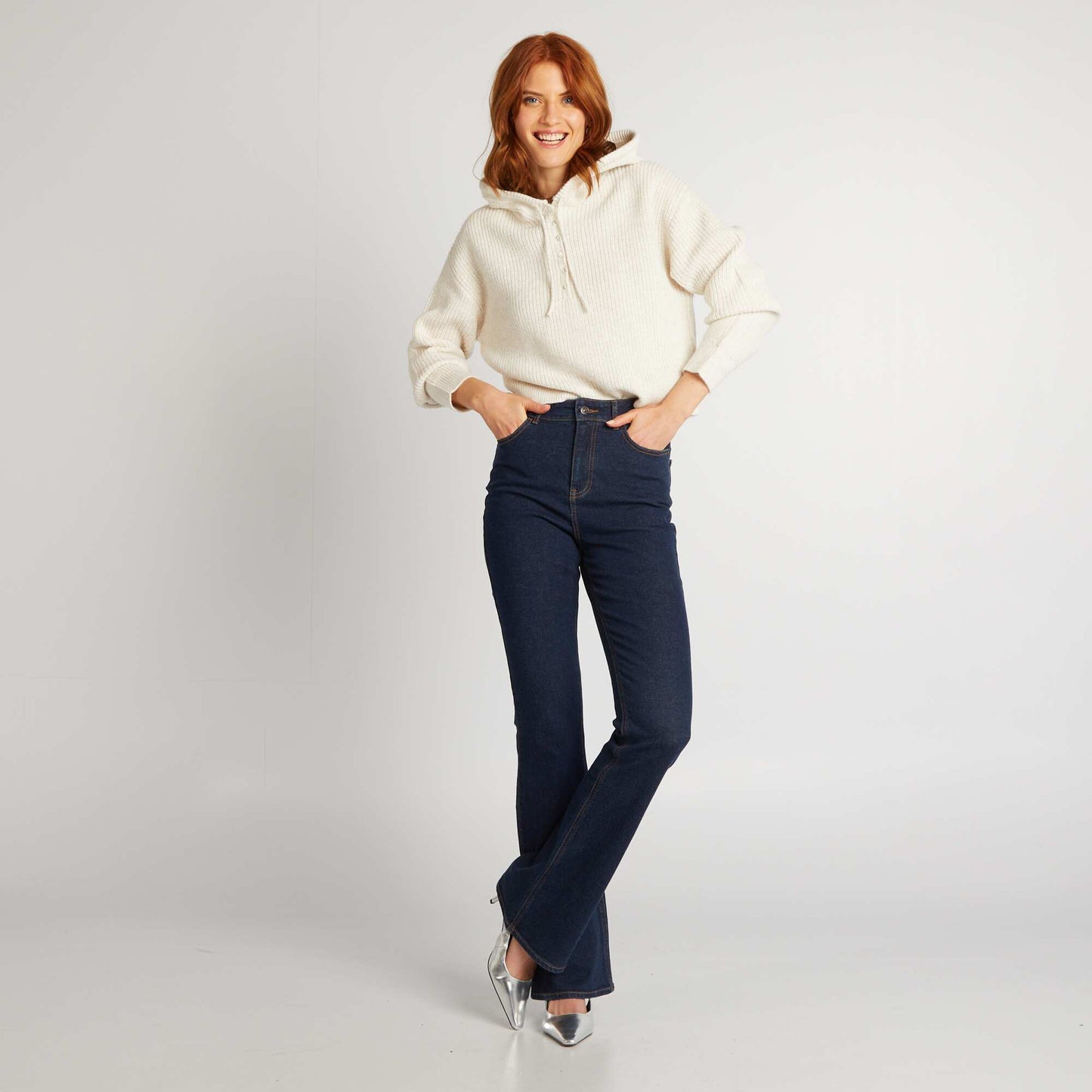 Pull à capuche BEIGE