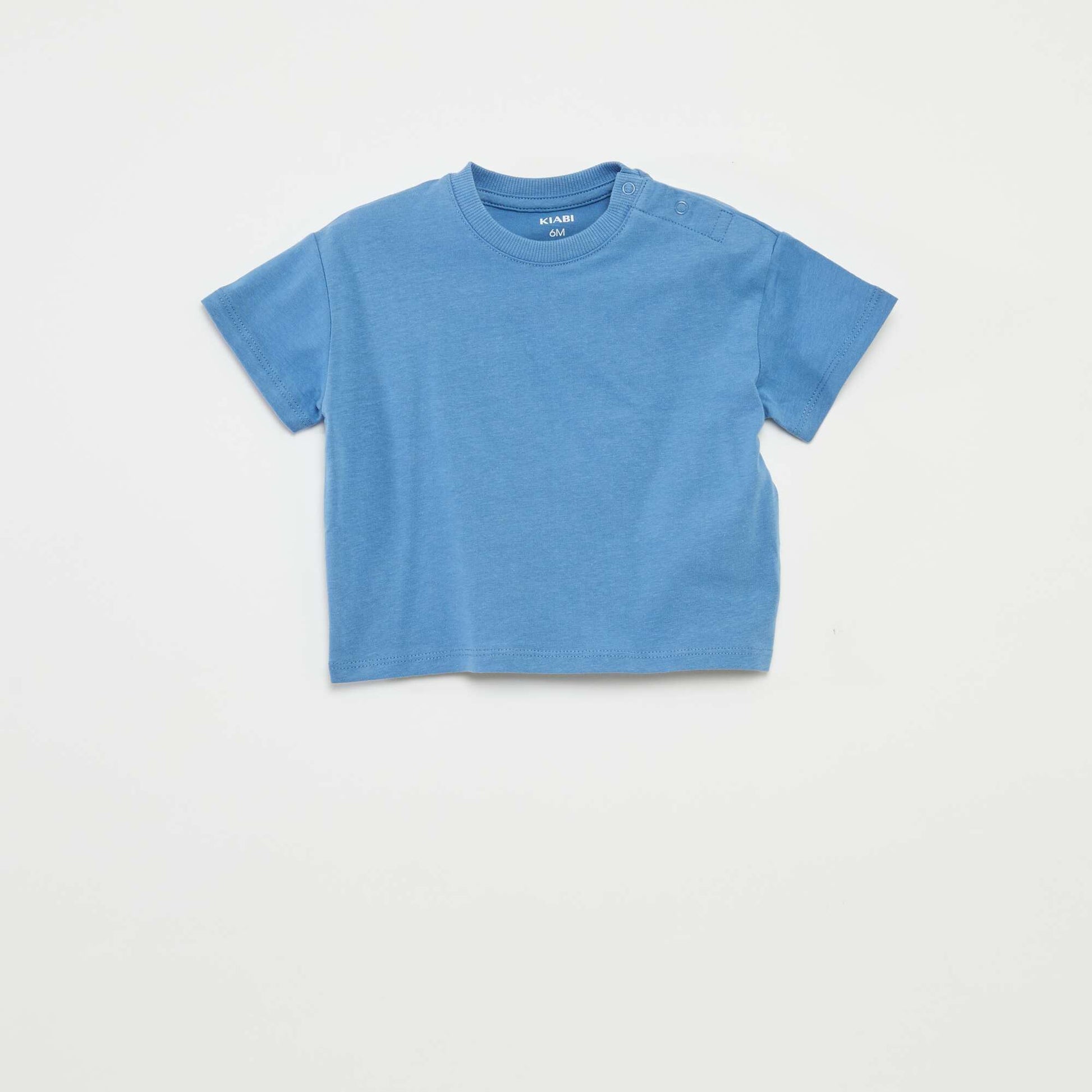 Lot de 2 t-shirts à manches courtes et col rond BLANC