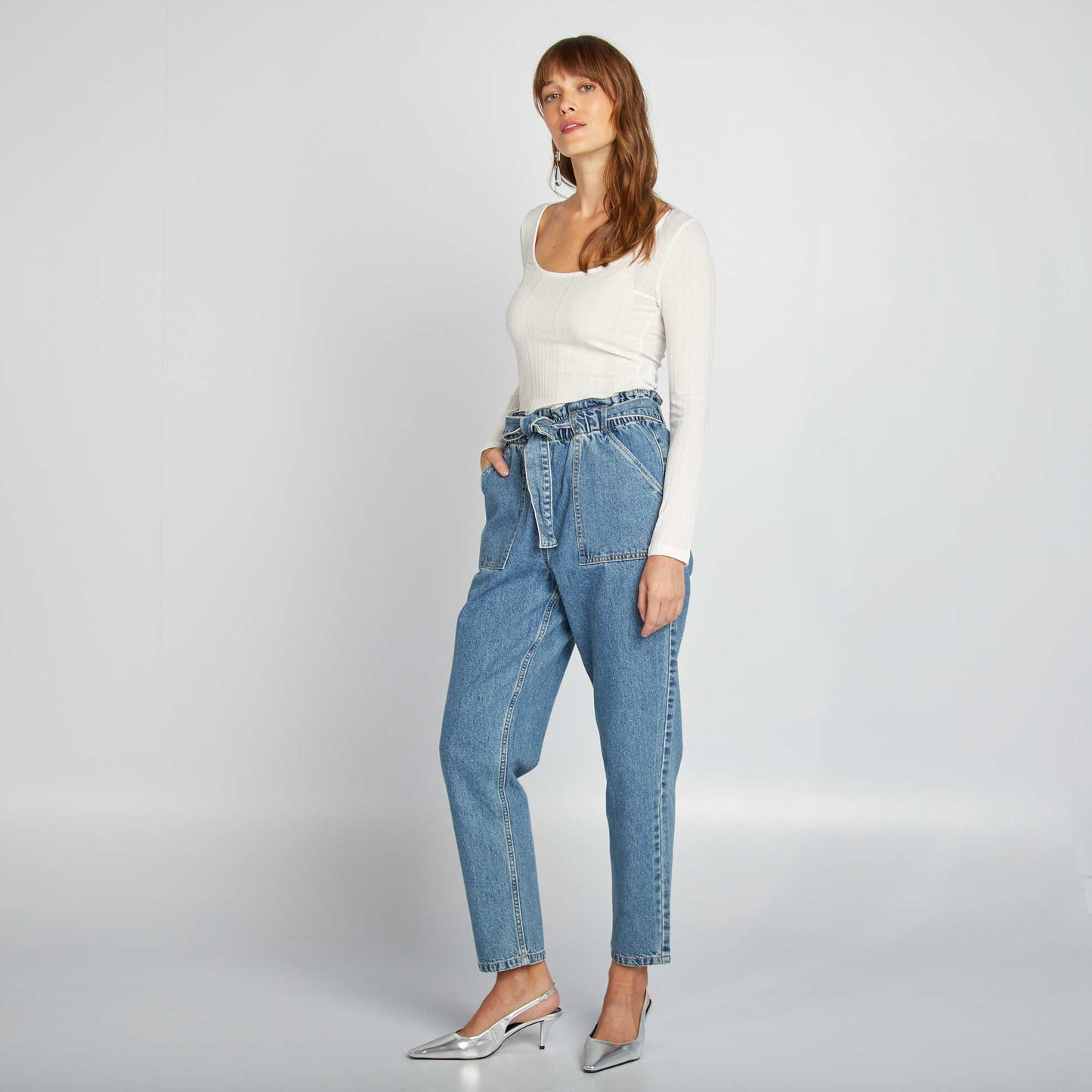 T-shirt l ger c tel blanc