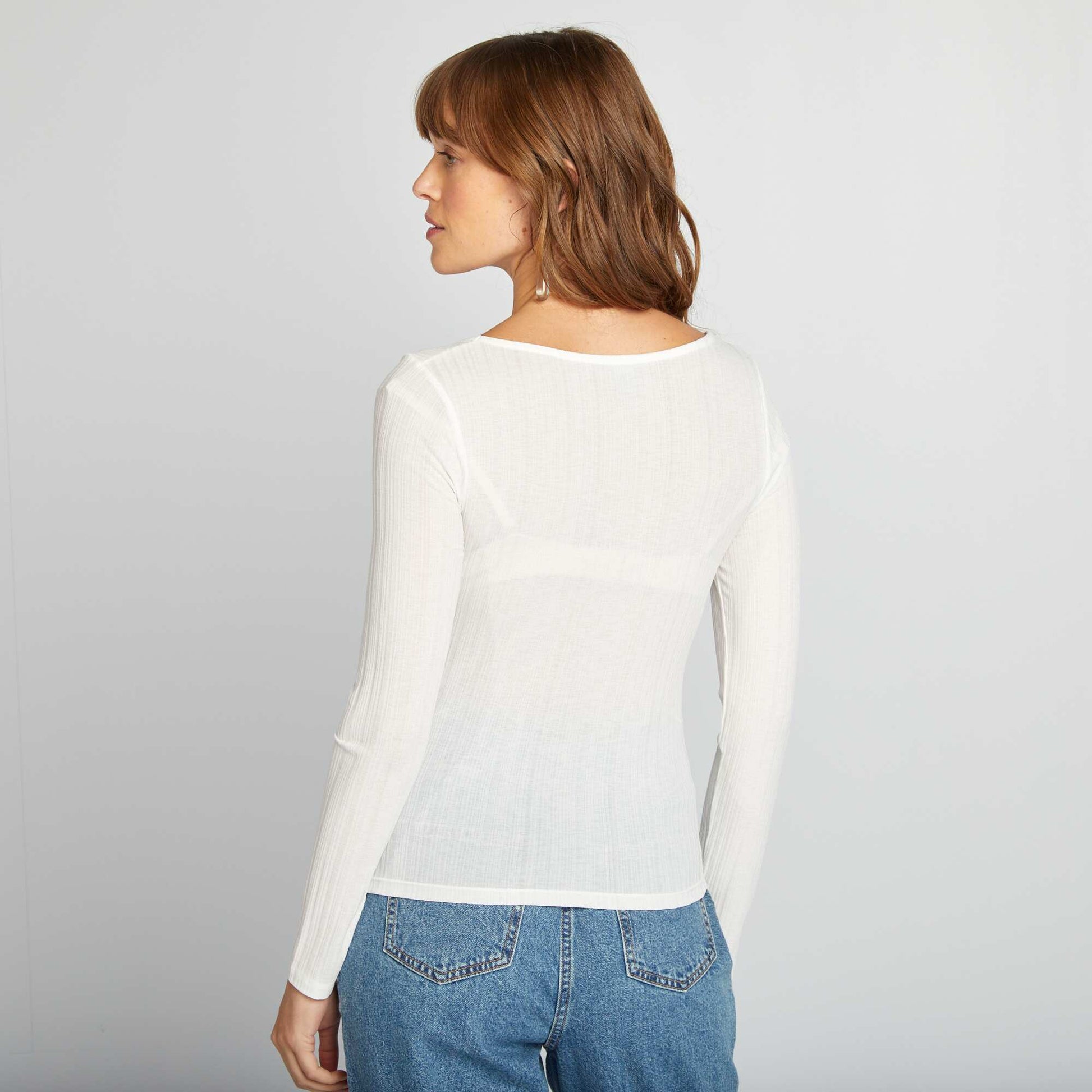 T-shirt l ger c tel blanc